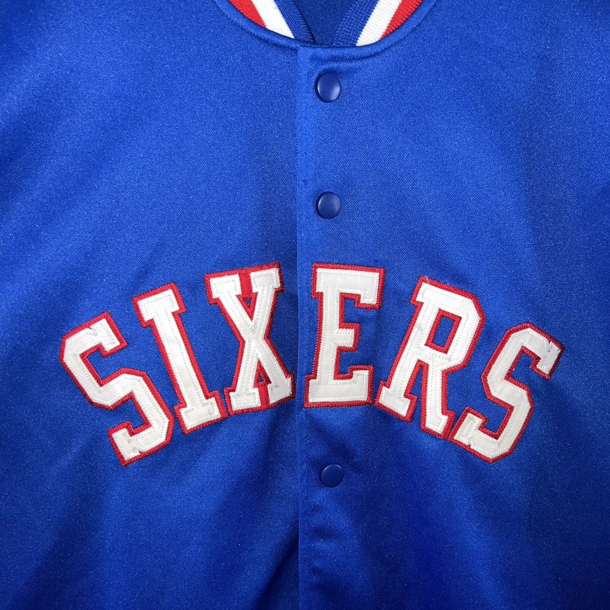 Majestic VINTAGE HARDWOOD CLASSICS NBA PHILADELPHIA 76ERS WARM UP Size US XXL / EU 58 / 5 - 3 Thumbnail
