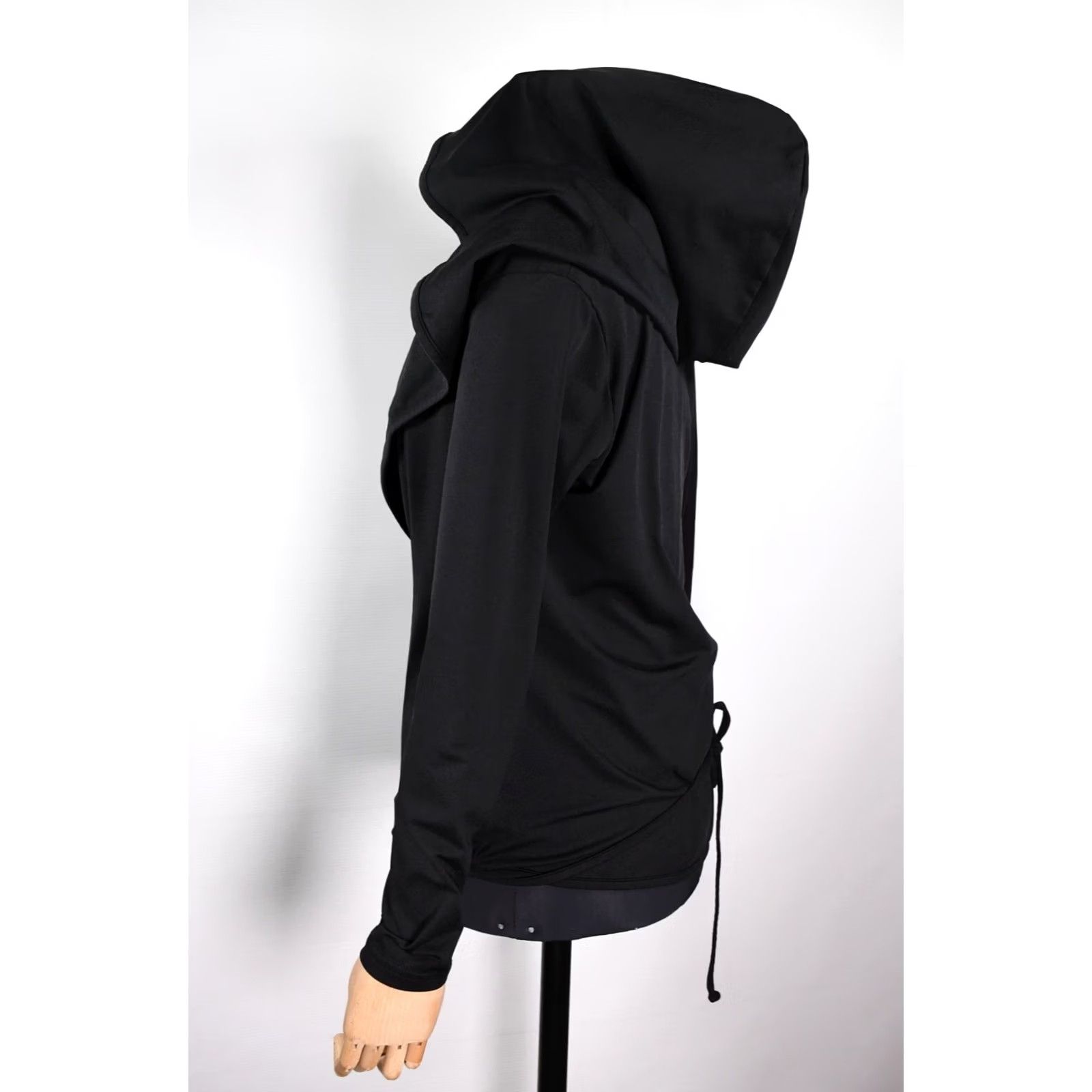 Vintage Ivan Grundahl Copenhagen Stretch Wrap Hoodies Jacket M Women Black Size M Size M / US 6-8 / IT 42-44 - 3 Thumbnail