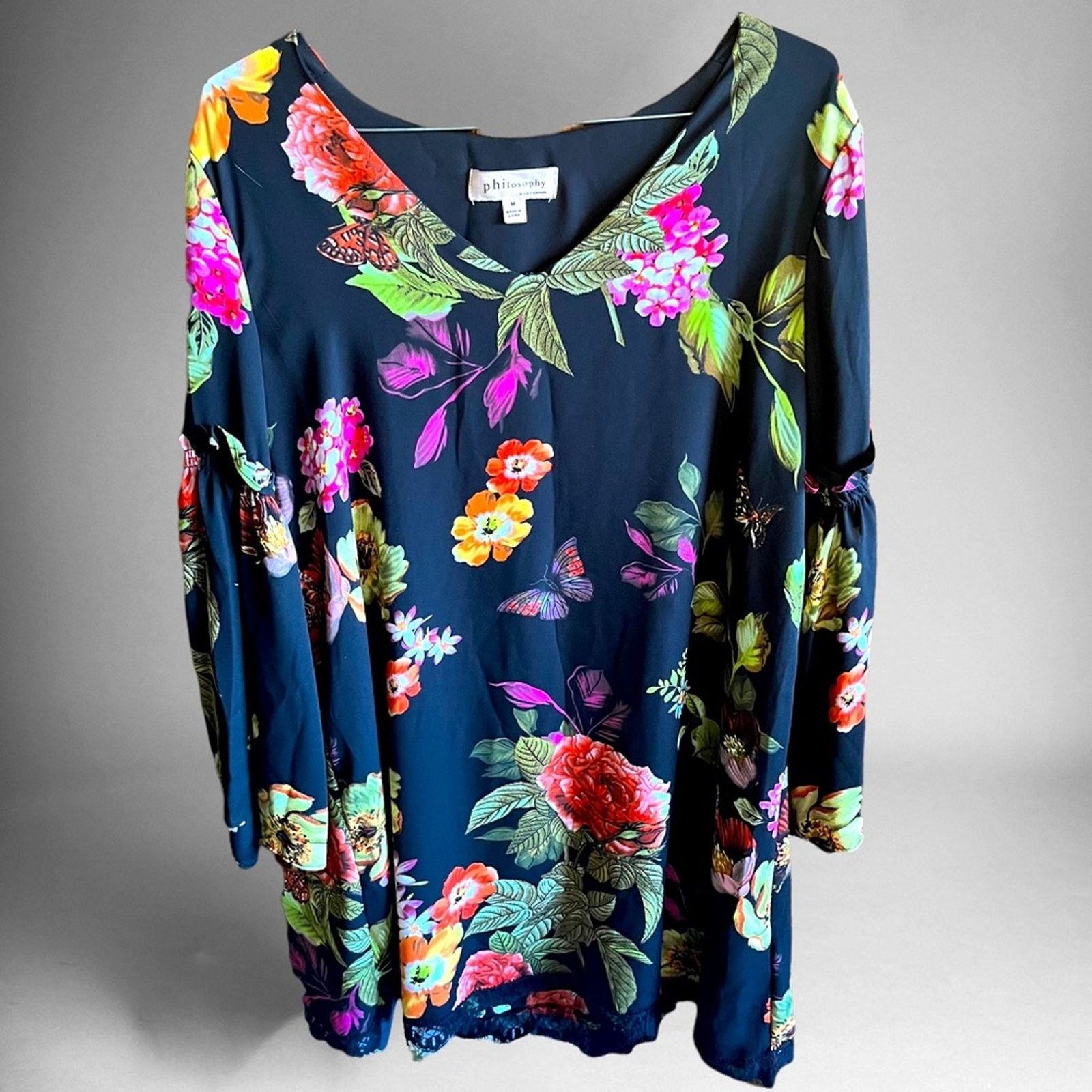 Other Philosophy Oversized Tunic Dress Women's Medium Floral Size M / US 6-8 / IT 42-44 - 1 Thumbnail
