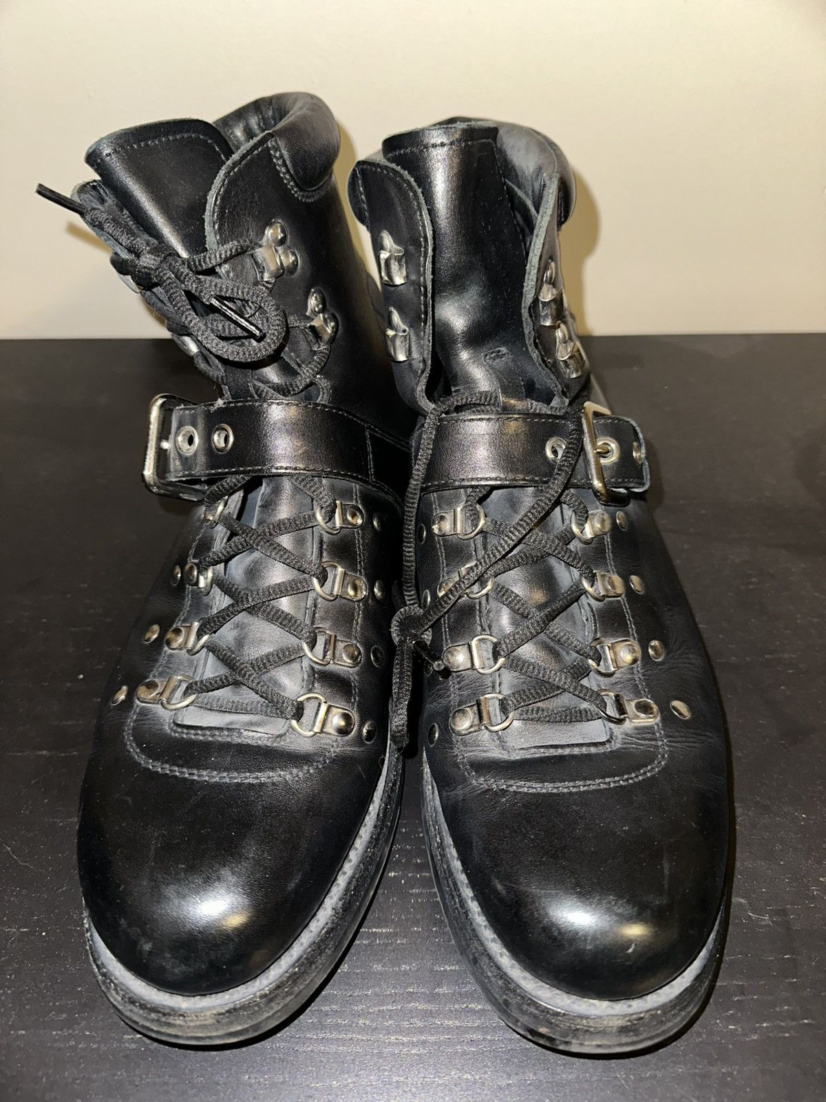Prada Vintage Men’s Prada Boots Black/Silver 2007 Size 10 Size US 10 / EU 43 - 5 Thumbnail