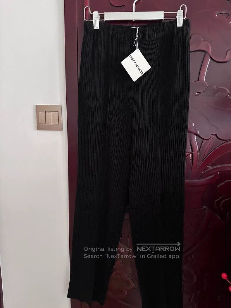 Issey Miyake Issey Miyake Main Line Toothpick-pleated Black Trousers Size 25" / US 0 / IT 36 - 1 Thumbnail
