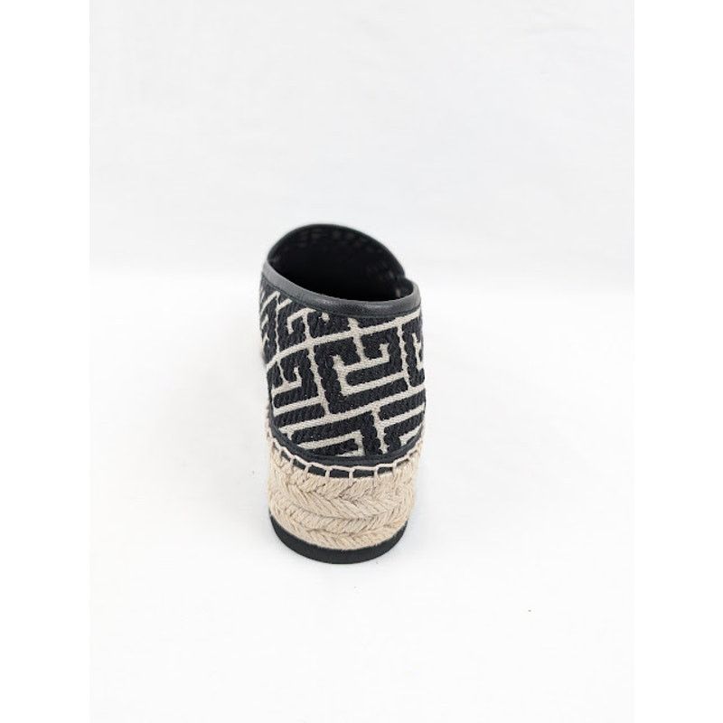 Balmain o1rshd1 Alex Jacquard Espadrilles in Ivory/Black Size US 8 / EU 41 - 10 Thumbnail