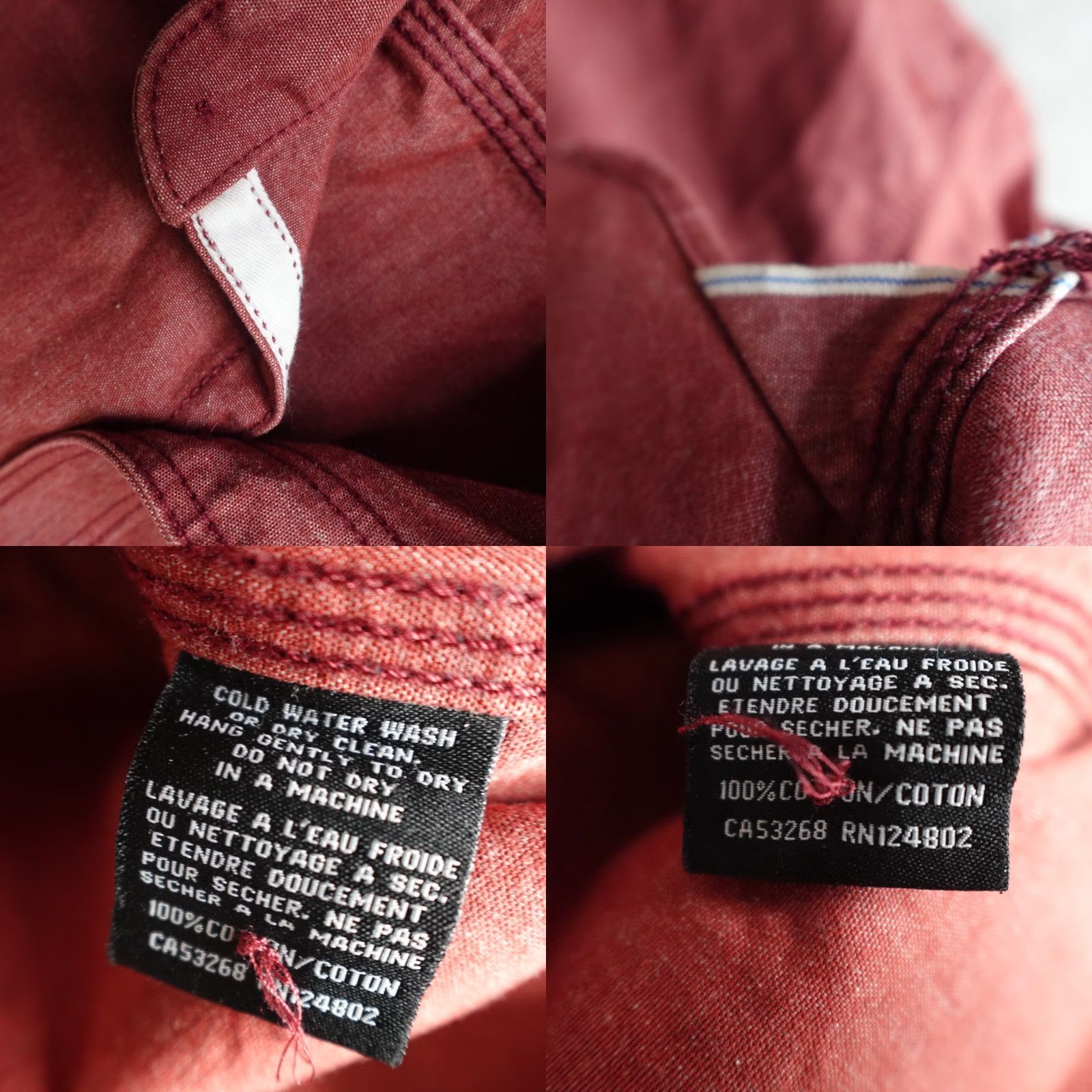 Vintage Naked & Famous Unbranded Shirt Mens Small Solid Denim Button-Up with Pockets Size US S / EU 44-46 / 1 - 9 Thumbnail
