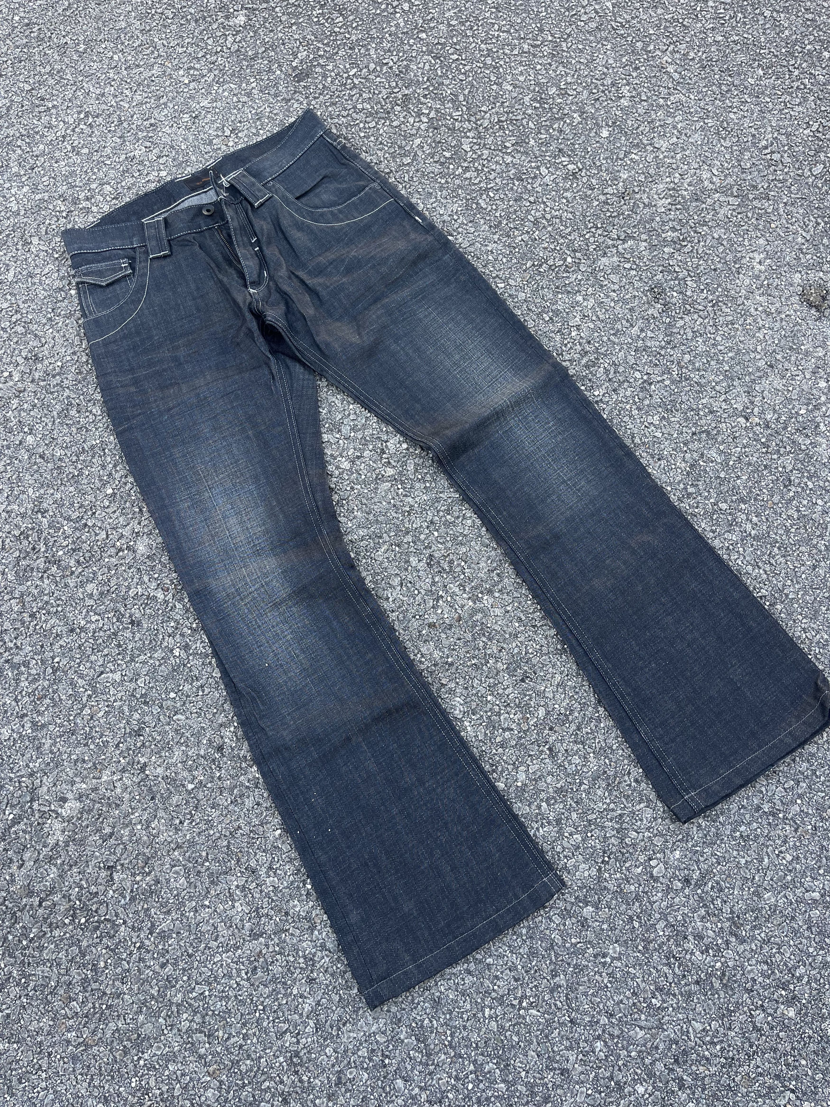 Issey Miyake × Tete Homme Tete Homme Flare Waxed Denim Kendrick Lamar Size US 29 - 1 Thumbnail