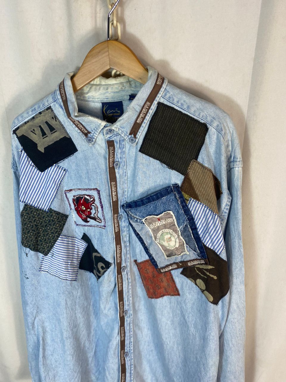 Karl Kani × Napapijri Napapijri patches button up denim jacket by karl kani Size US XL / EU 56 / 4 - 4 Thumbnail