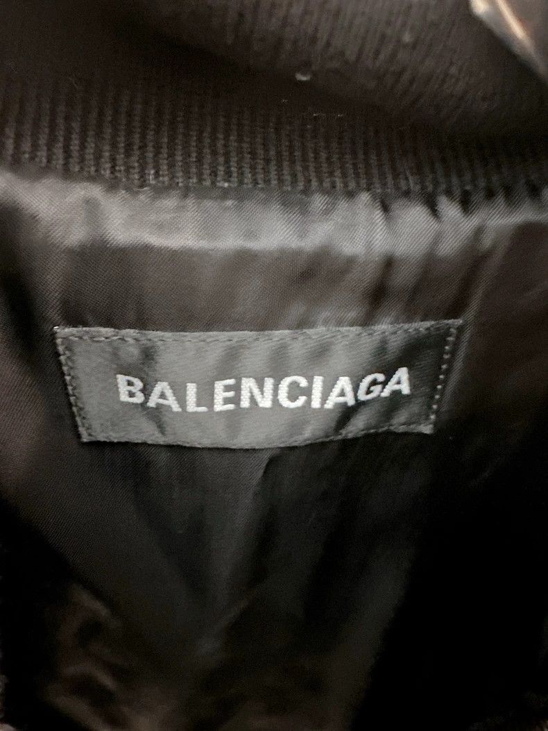 Balenciaga Balenciaga Black Logo Embossed Baseball Jacket Size US S / EU 44-46 / 1 - 3 Thumbnail