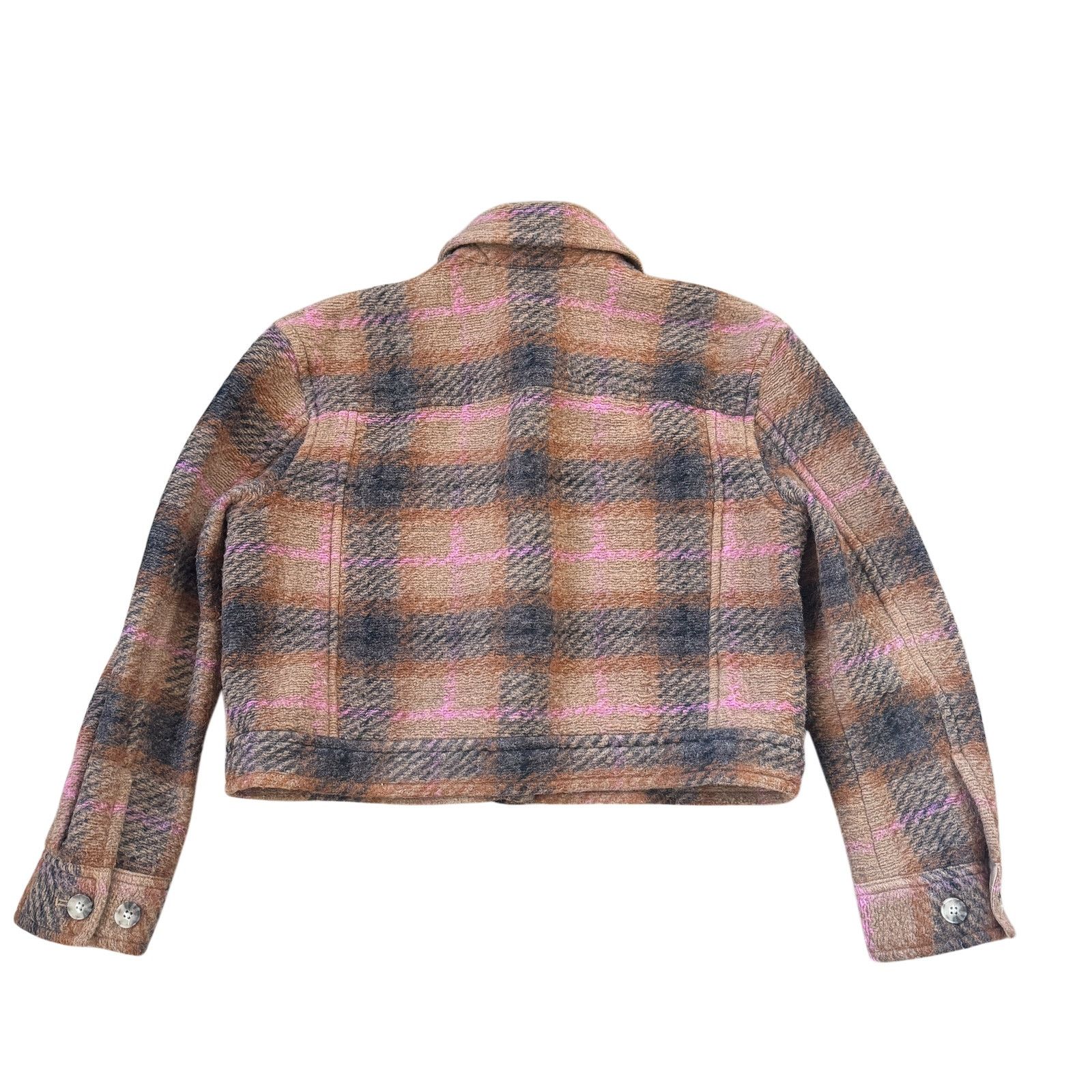 Aritzia Aritzia Wilfred Autumn Shirt Jacket Wool Shacket Brown Plaid Size S / US 4 / IT 40 - 5 Thumbnail
