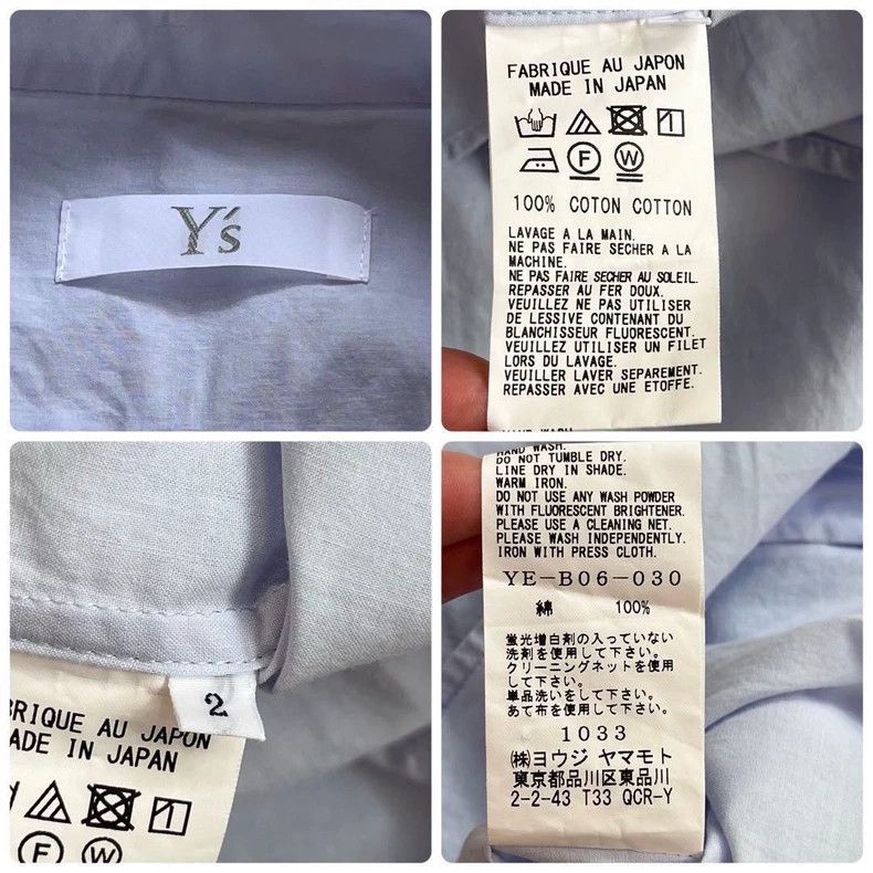 Y's Y's 18ss Distorted Long Sleeve Shirt Size US M / EU 48-50 / 2 - 8 Thumbnail