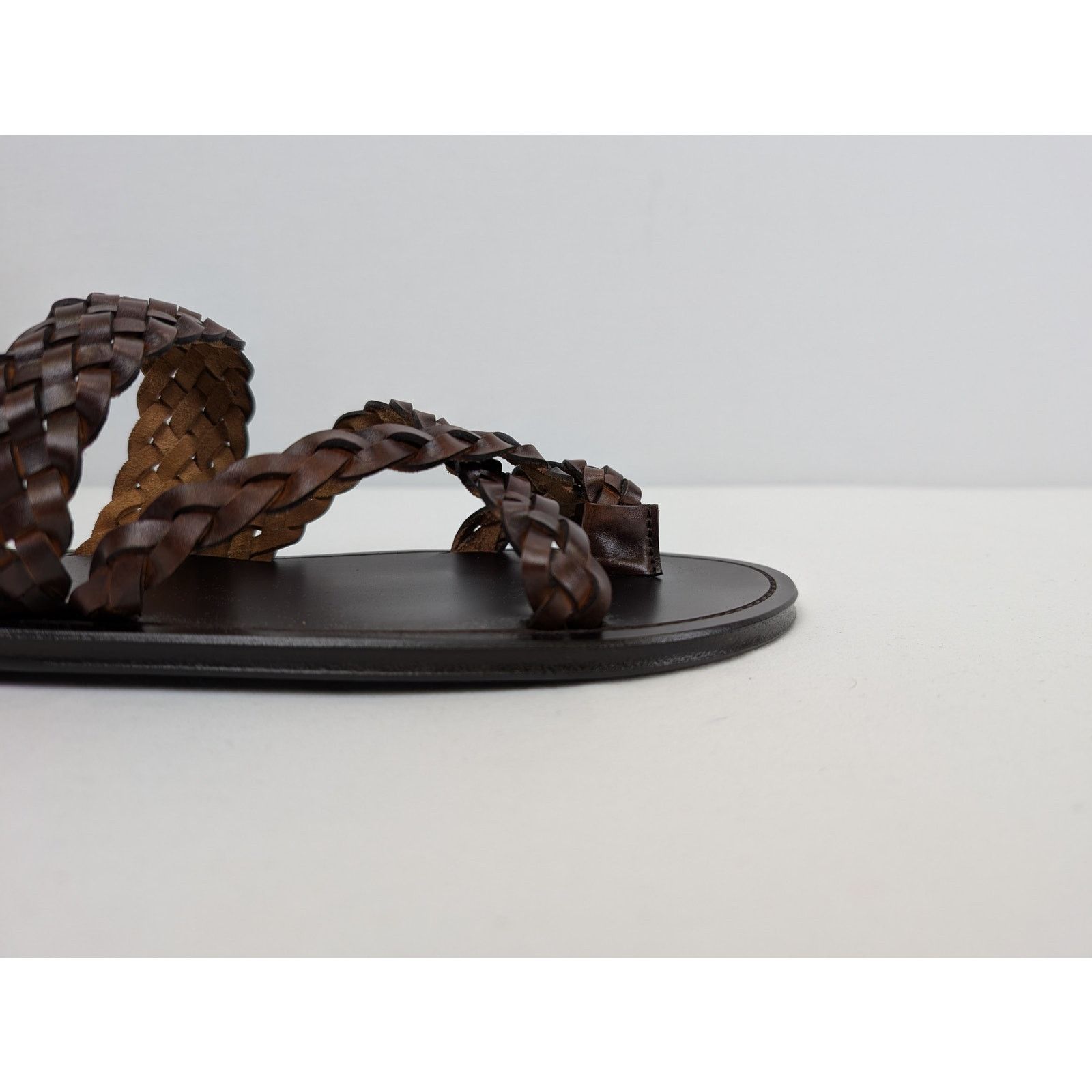 Saint Laurent Paris o1rshd1 Neil 05 Sandal Slipper slide in Dark Brown Size US 11 / EU 44 - 4 Thumbnail