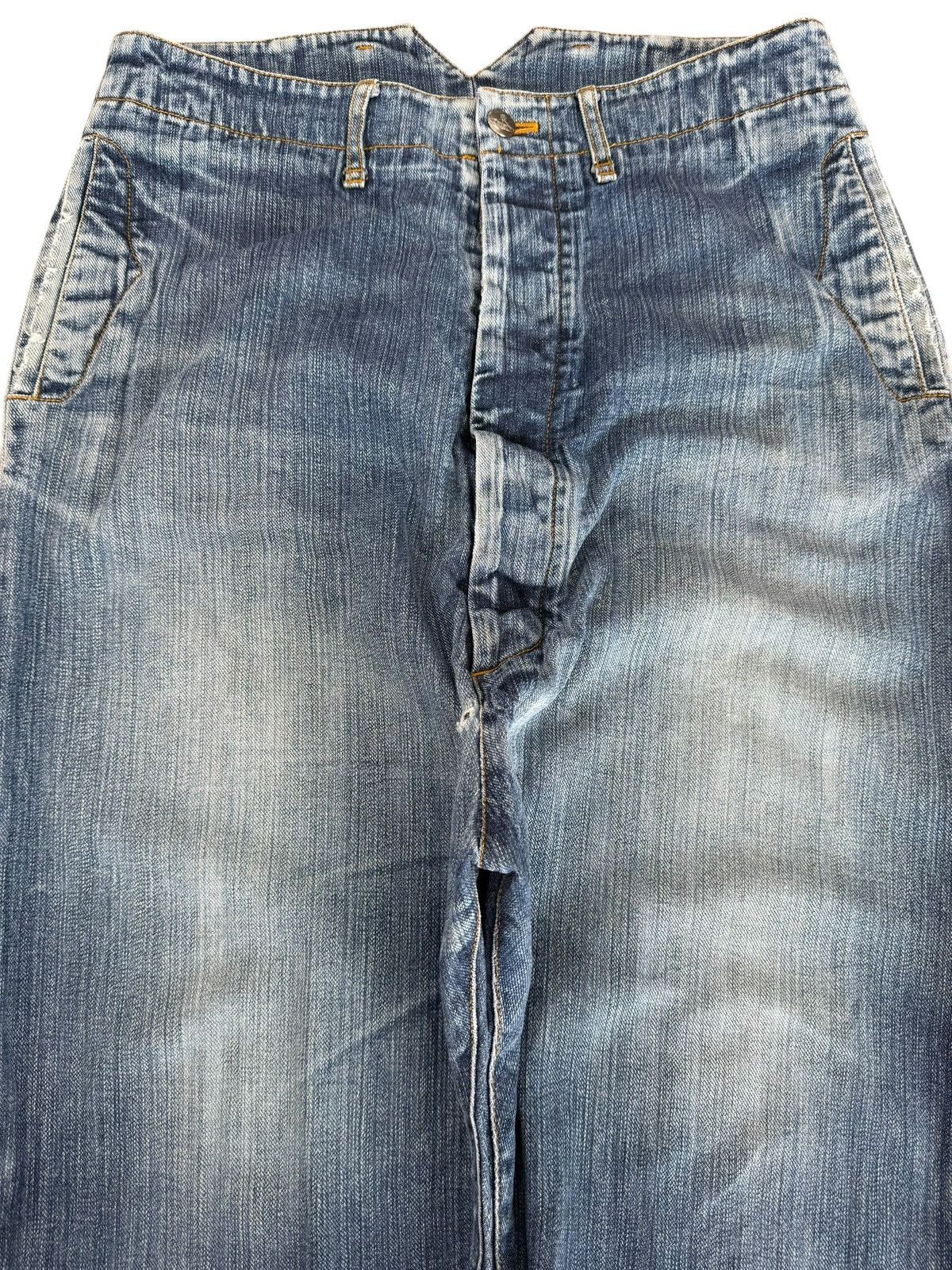 Vivienne Westwood Vivienne Westwood Blue Wash Button Opening Leg Style Jeans Size US 32 / EU 48 - 2 Thumbnail