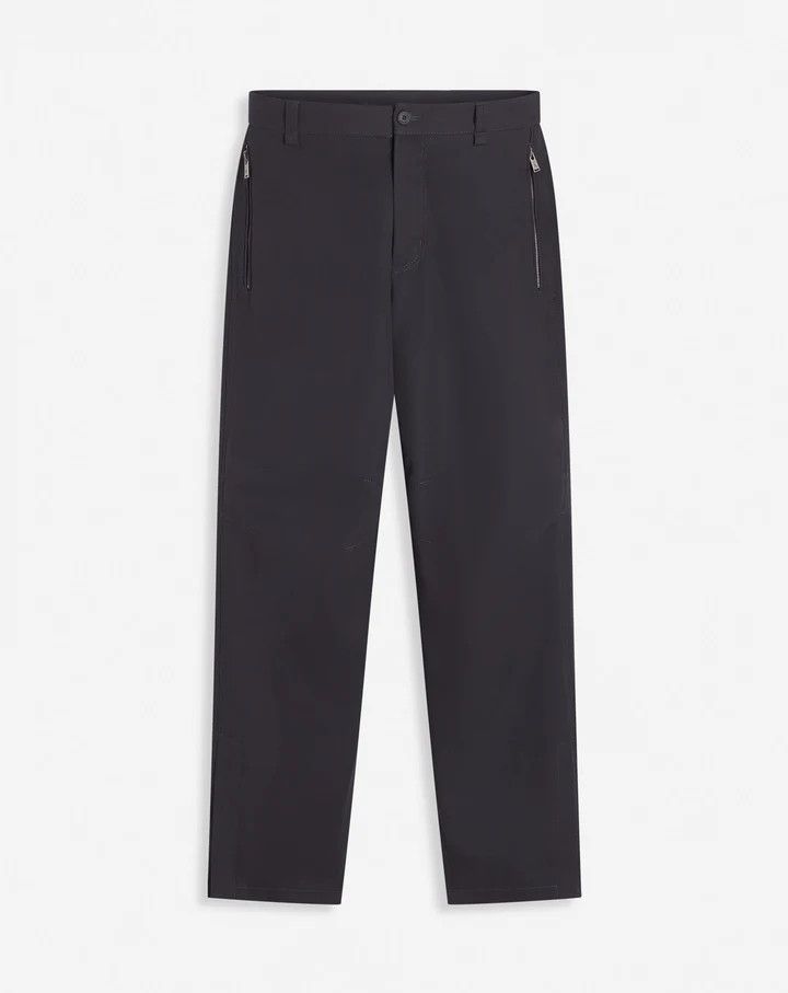 Lanvin o1s22i1n1024 Biker Gabardine Trouser in Purple Size US 34 / EU 50 - 1 Thumbnail