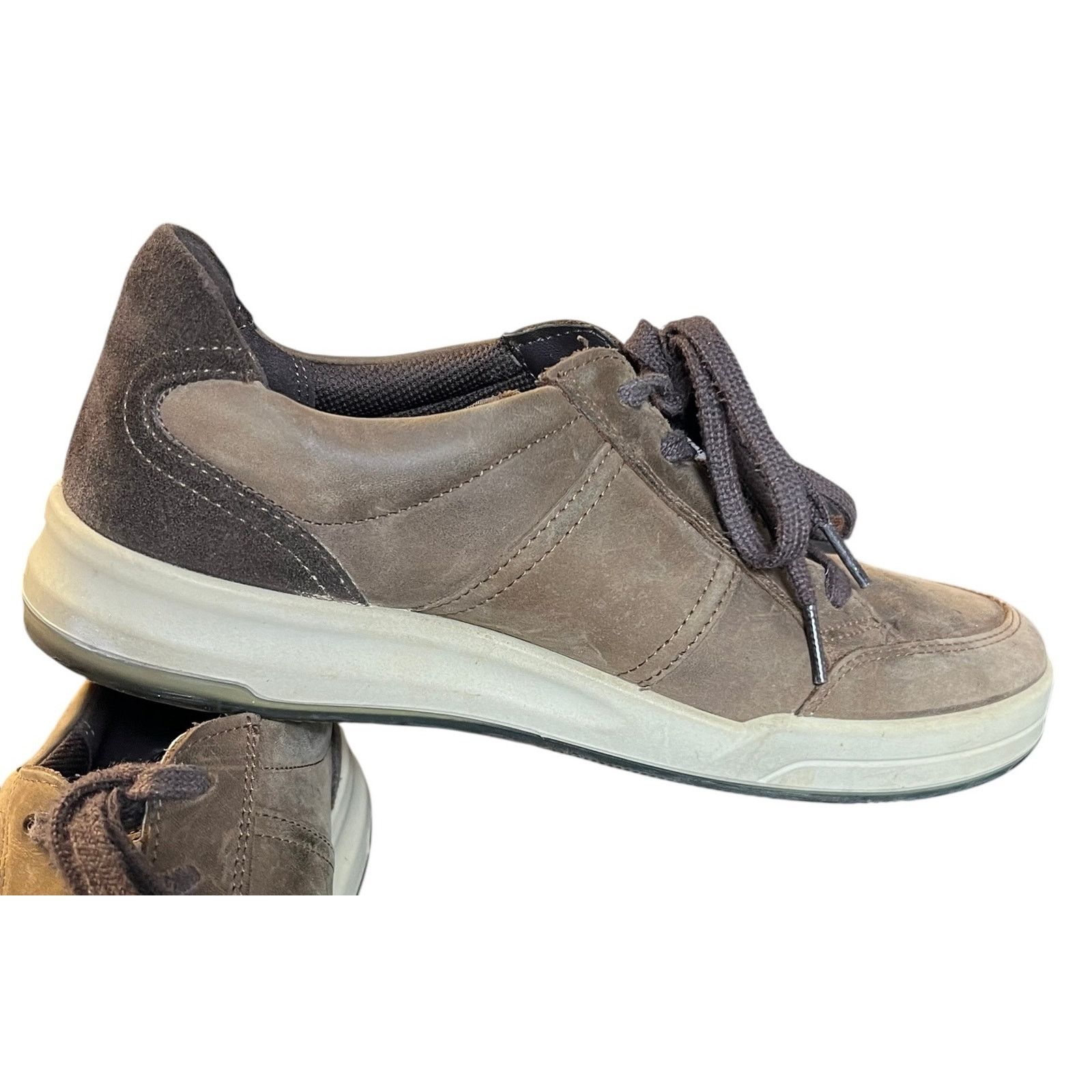 Ecco Ecco Jack Shoes 40 Brown Nubuck Leather Lace Up Comfort Size US 6 / EU 39 - 5 Thumbnail