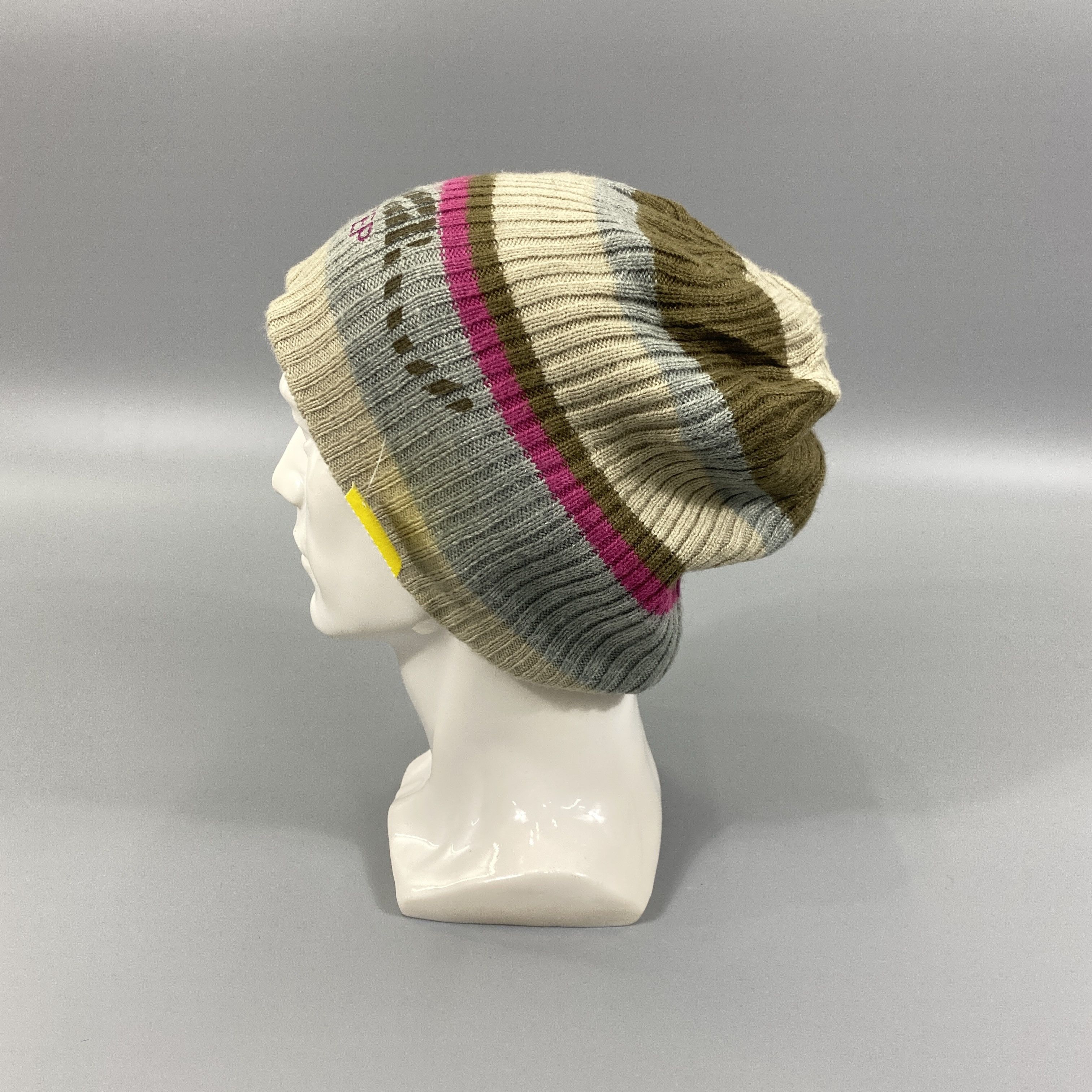 Japanese Brand Radstep Striped Beanie -BN778 Size ONE SIZE - 2 Thumbnail