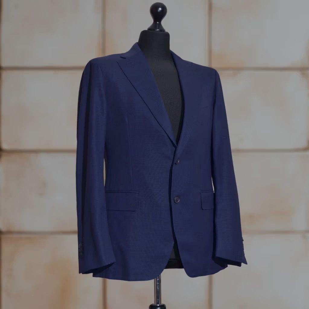 Vintage Boggi Milano Navy Blue Wool Blazer Shirt Blazer Mens EU 48 / S Regular Wool Blazer Europe 90s? Size 48R - 1 Thumbnail