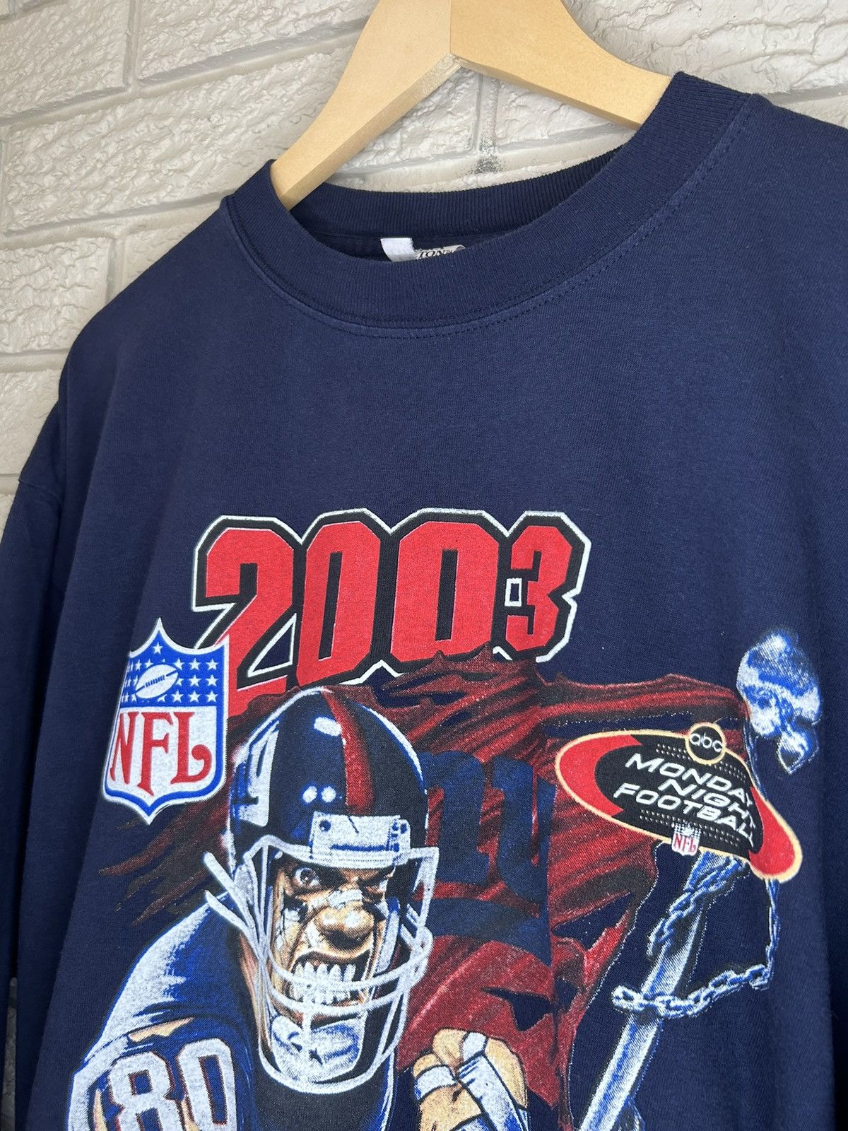 NFL Vintage NFL New York Giants Graphic Long Sleeve Shirt Rare Size US XL / EU 56 / 4 - 3 Thumbnail