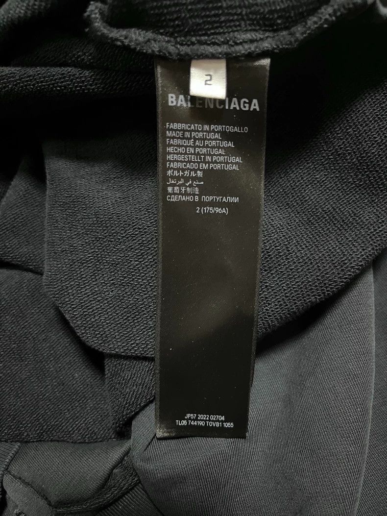 Balenciaga Balenciaga Logo Hoodie in Black Color-2506 Size US M / EU 48-50 / 2 - 4 Thumbnail