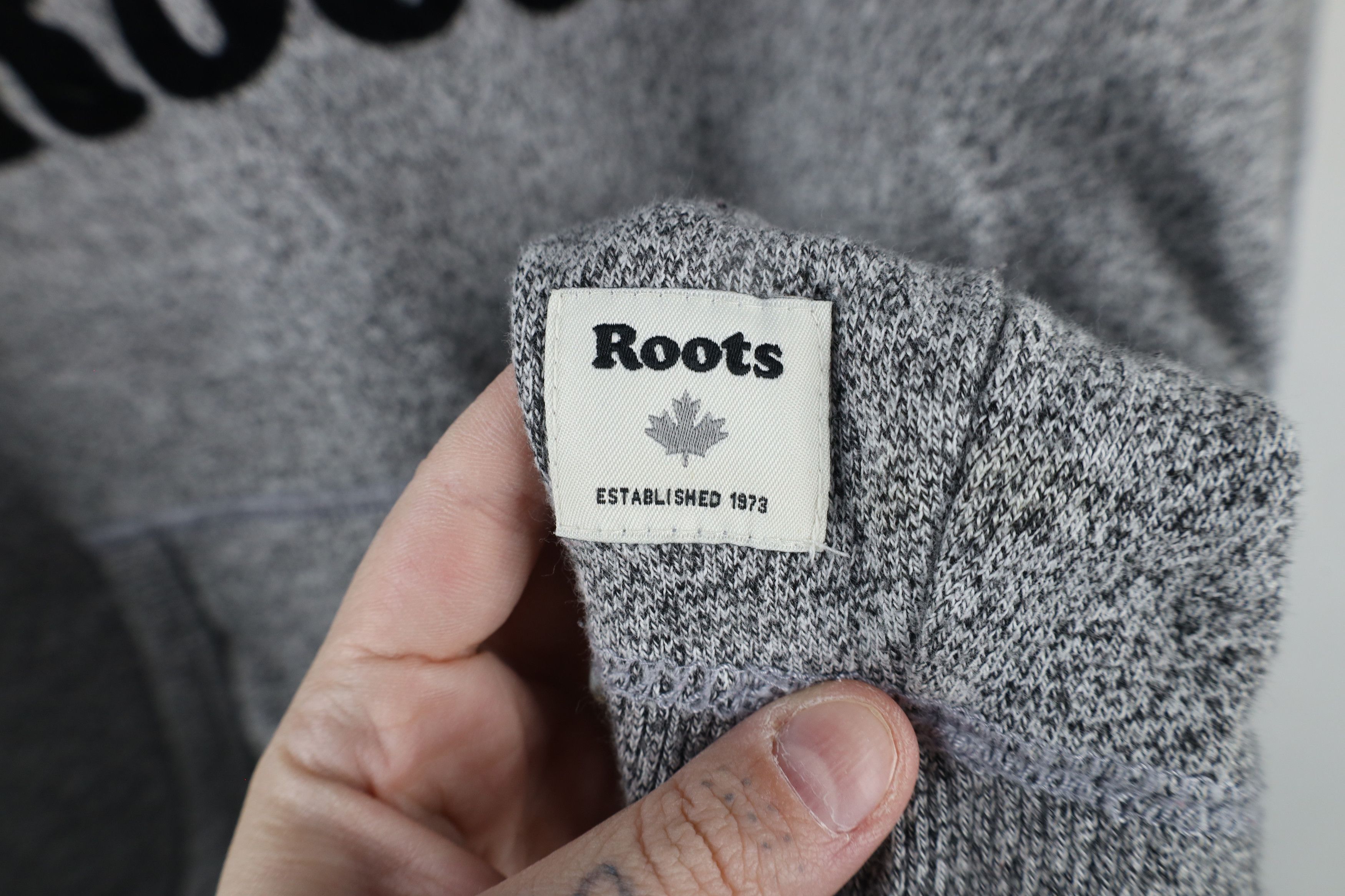 Roots × Vintage Vintage Roots Canada Heavyweight Hoodie Sweatshirt Gray Size US L / EU 52-54 / 3 - 9 Thumbnail