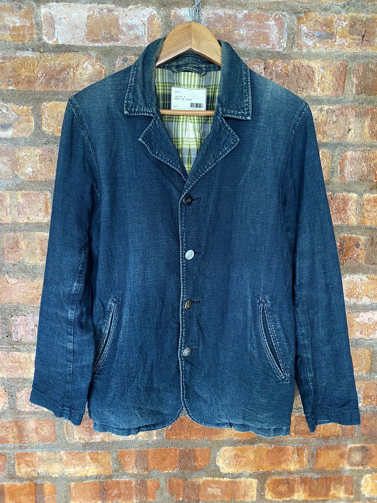45rpm Iconic KATO indigo Faded Jacket Size US M / EU 48-50 / 2 - 2 Thumbnail