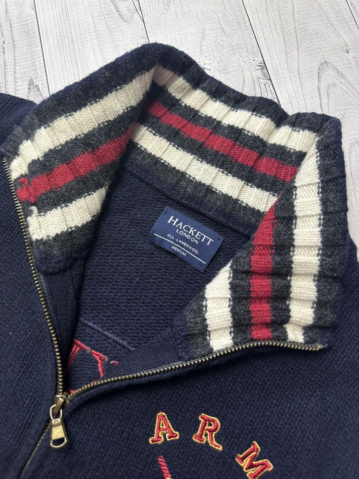 Hackett × Vintage Vintage Hackett racing jacket big logo size M rare Size US M / EU 48-50 / 2 - 5 Thumbnail
