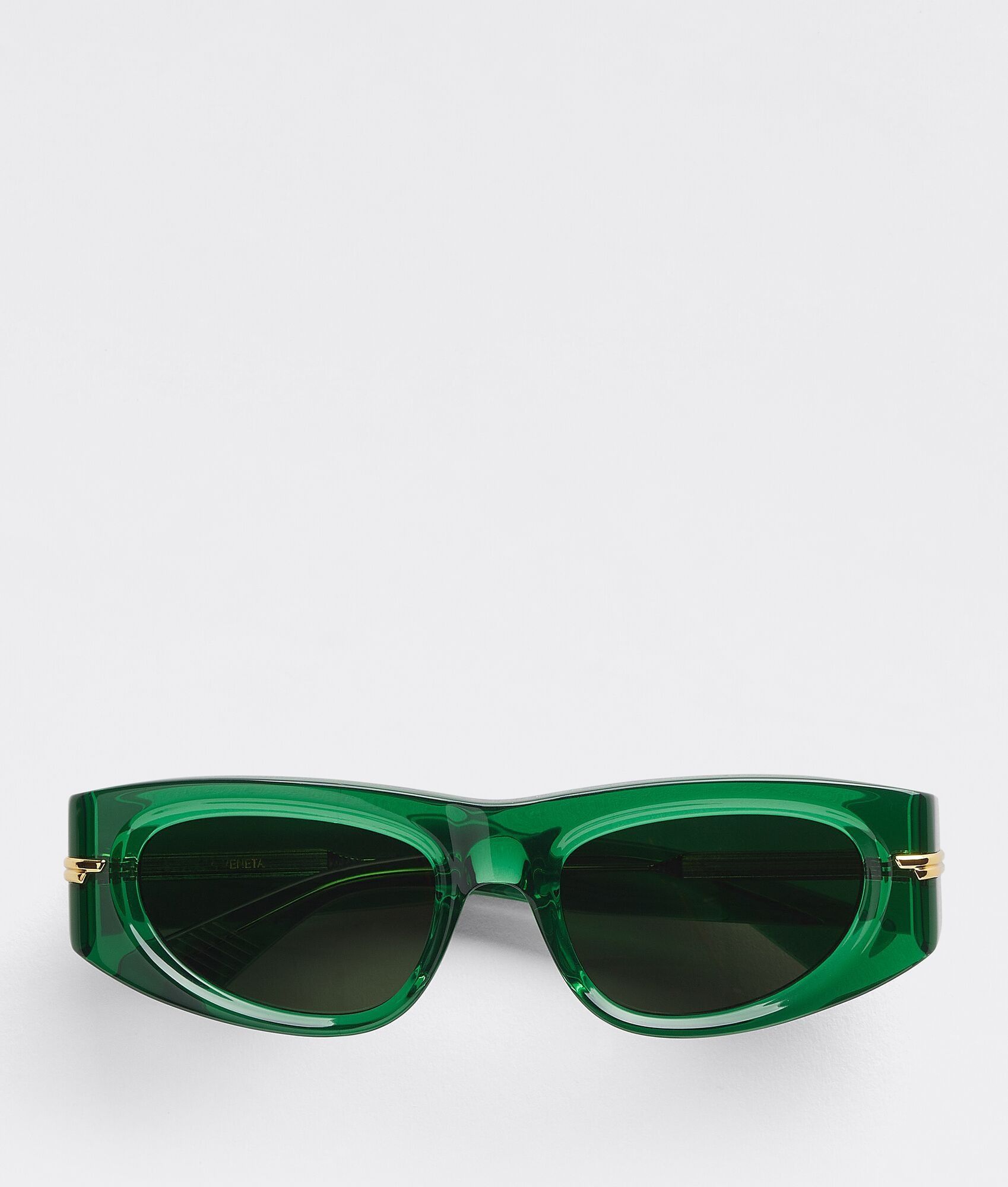 Bottega Veneta o1n1vont0525 Size: OS / Oval Sunglasses in Green Size ONE SIZE - 1 Thumbnail