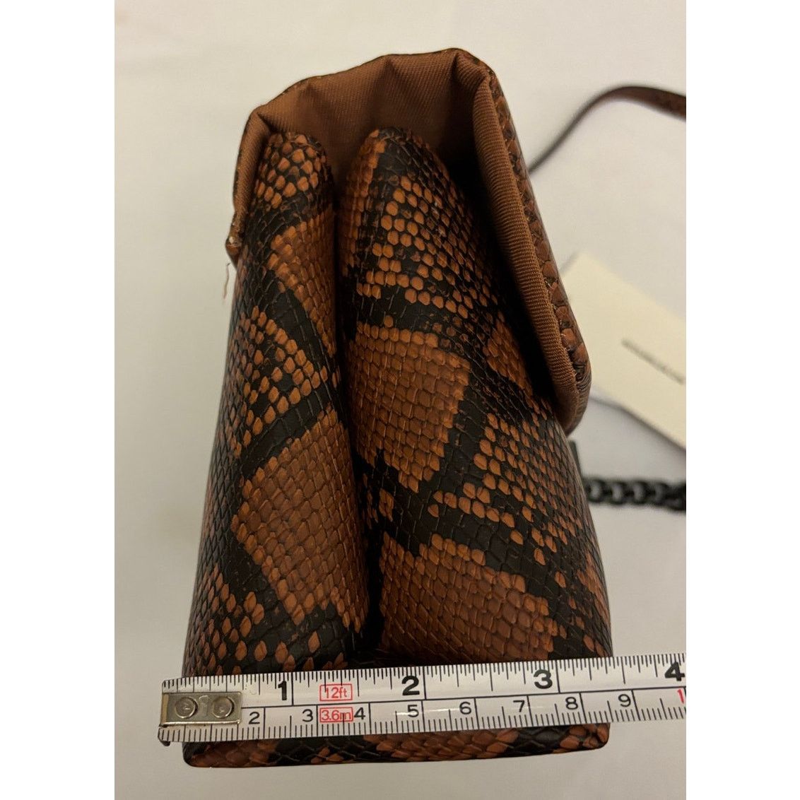 Nicole Miller NICOLE MILLER Reptile Print Faux Leather Crossbody Bag | NWT Size ONE SIZE - 7 Thumbnail
