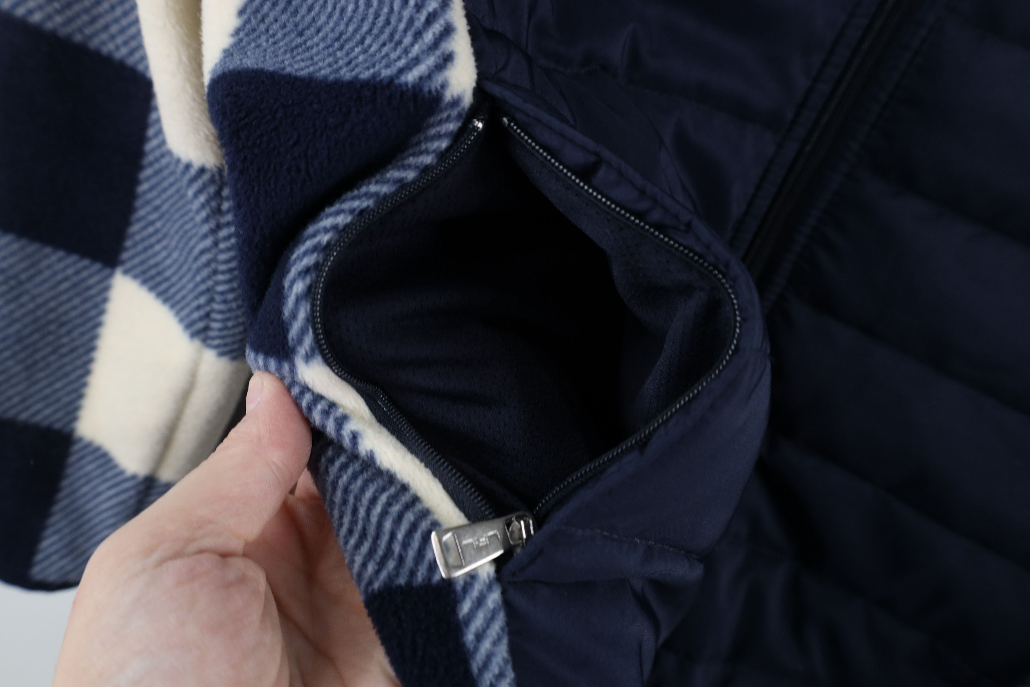 Ralph Lauren × Vintage Vintage Ralph Lauren Out Fleece Full Zip Puffer Jacket Plaid Size L / US 10 / IT 46 - 6 Thumbnail