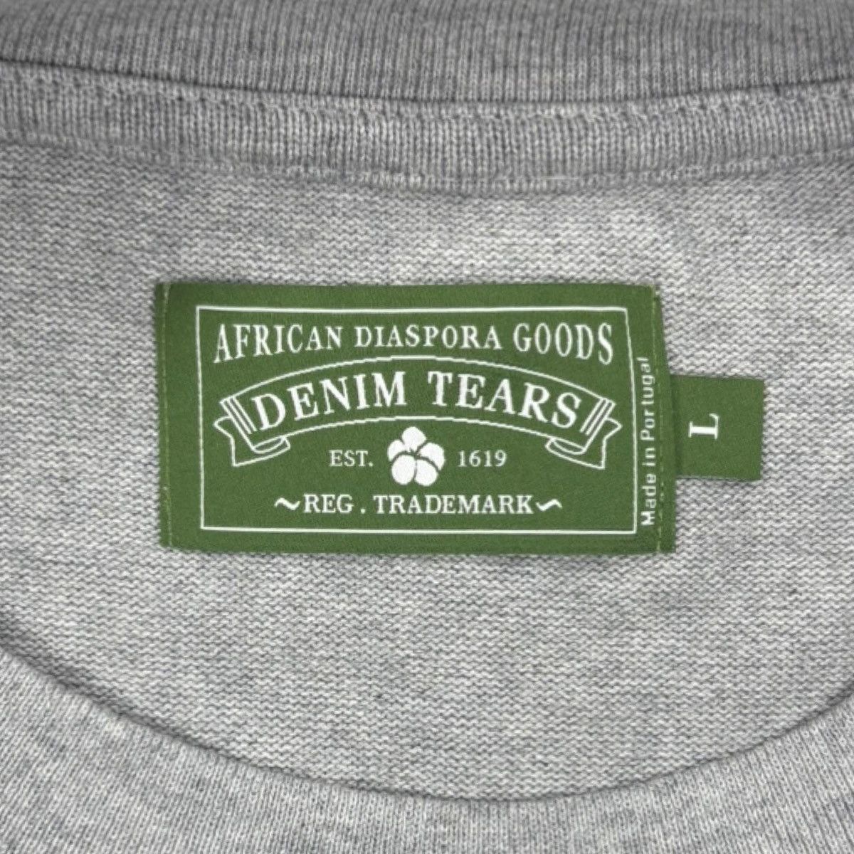 DENIM TEARS Denim Tears Grey Cotton Wreath Long Sleeve T-Shirt Size US L / EU 52-54 / 3 - 4 Thumbnail