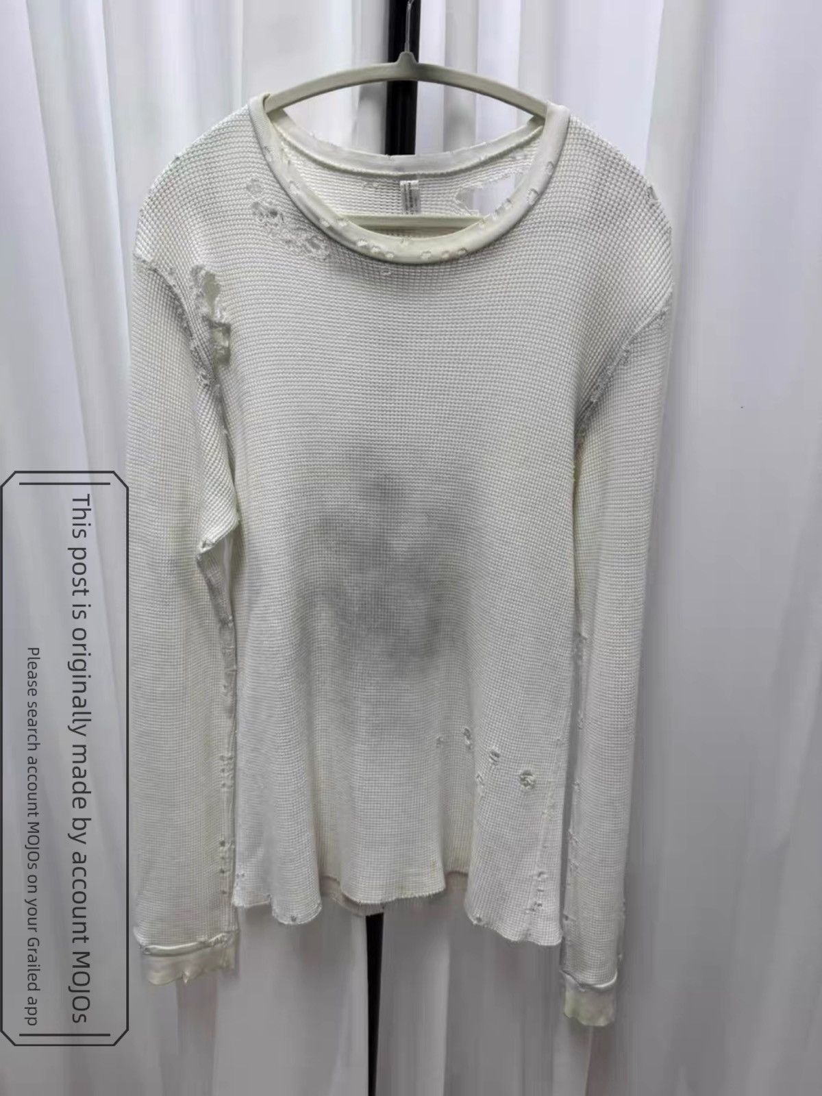 NUMBER (N)INE 02ss 復刻 ダメージカットソー 爪痕 Number (N)ine Number (N)ine Destroyed Longsleeve - SS02 “Modern