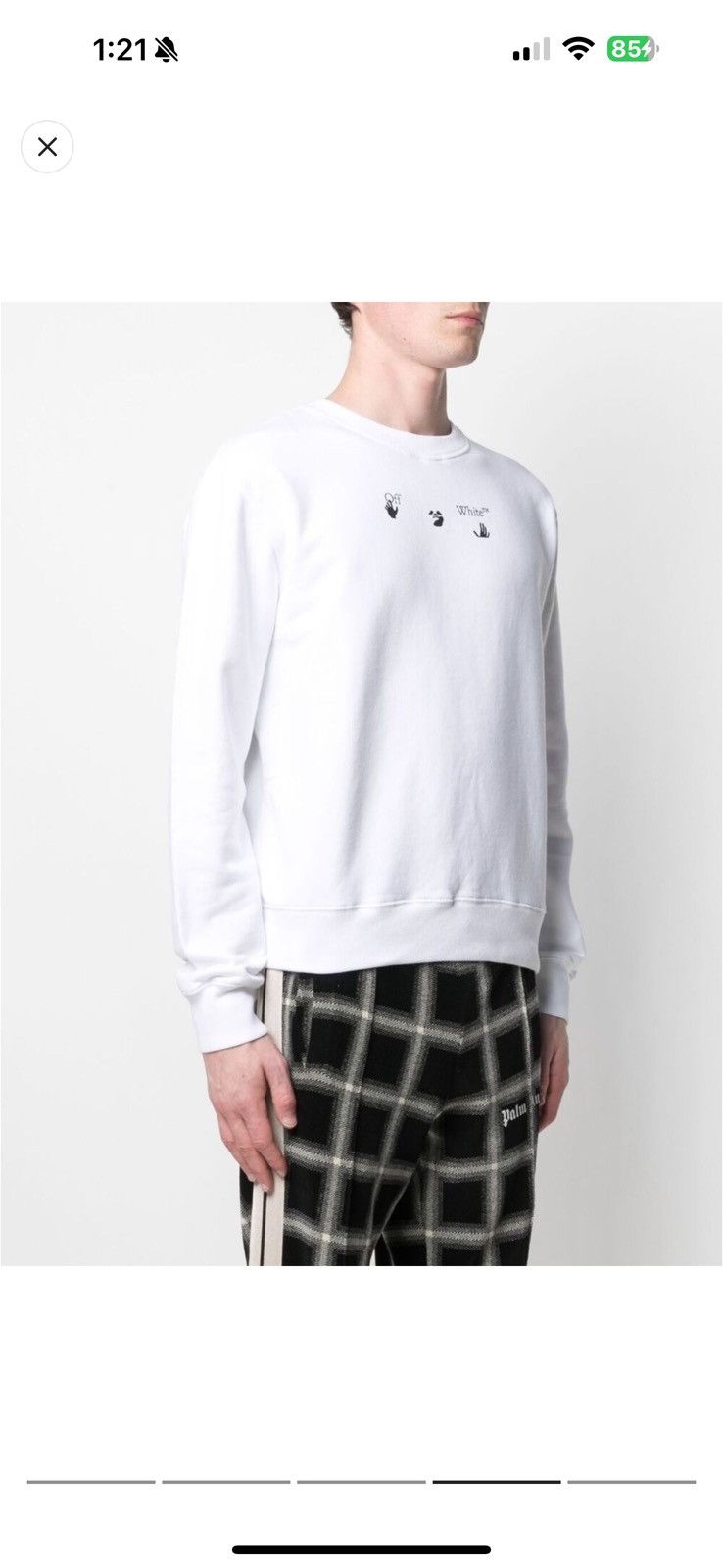 Off-White Off white Sweatshirt Size US S / EU 44-46 / 1 - 1 Thumbnail