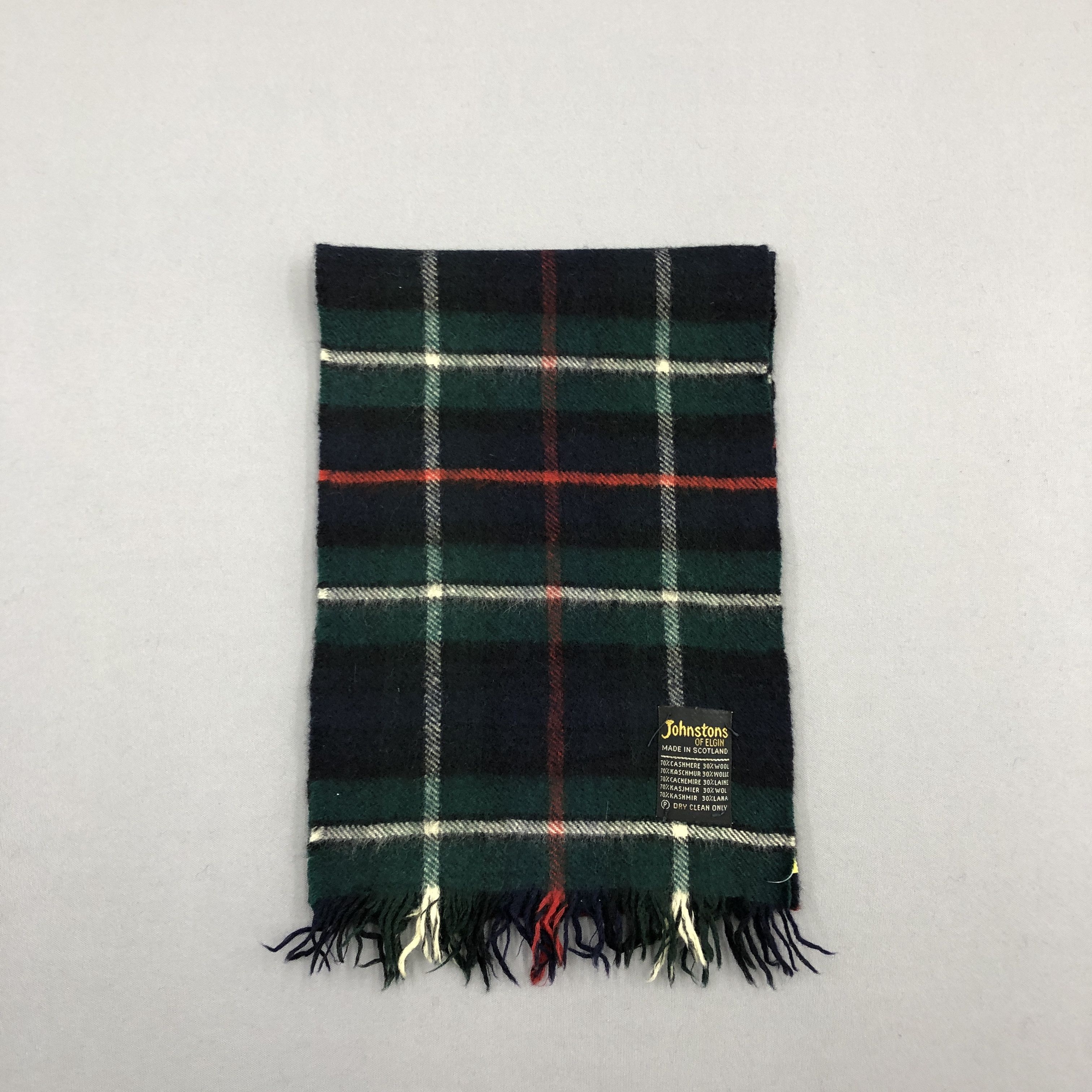 Johnstons Of Elgin Vintage 90s Johnstons Of Elgin Scarf Muffler Wool Scarves Size ONE SIZE - 3 Thumbnail