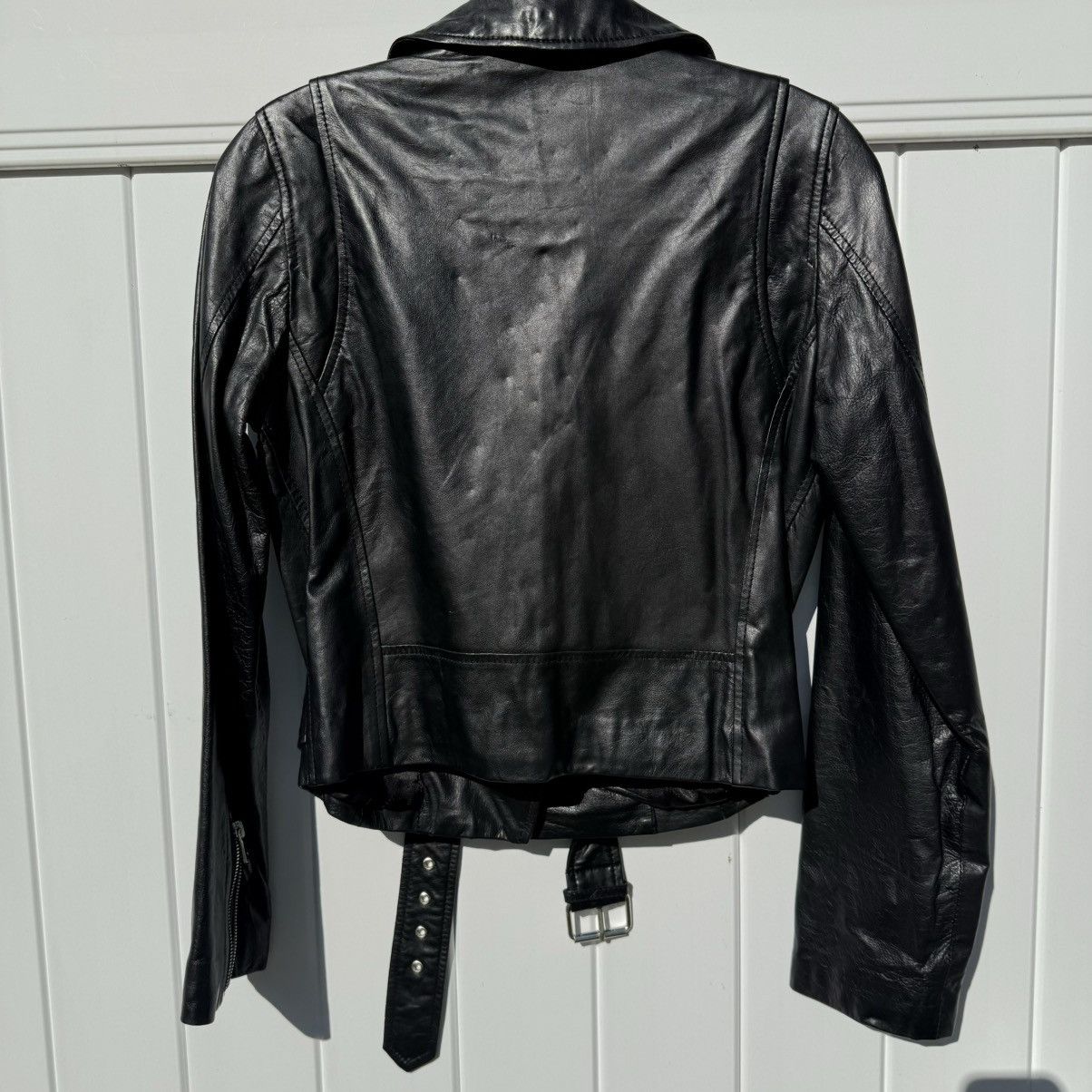MILLY Milly moto iconic leather jacket Size S / US 4 / IT 40 - 5 Thumbnail