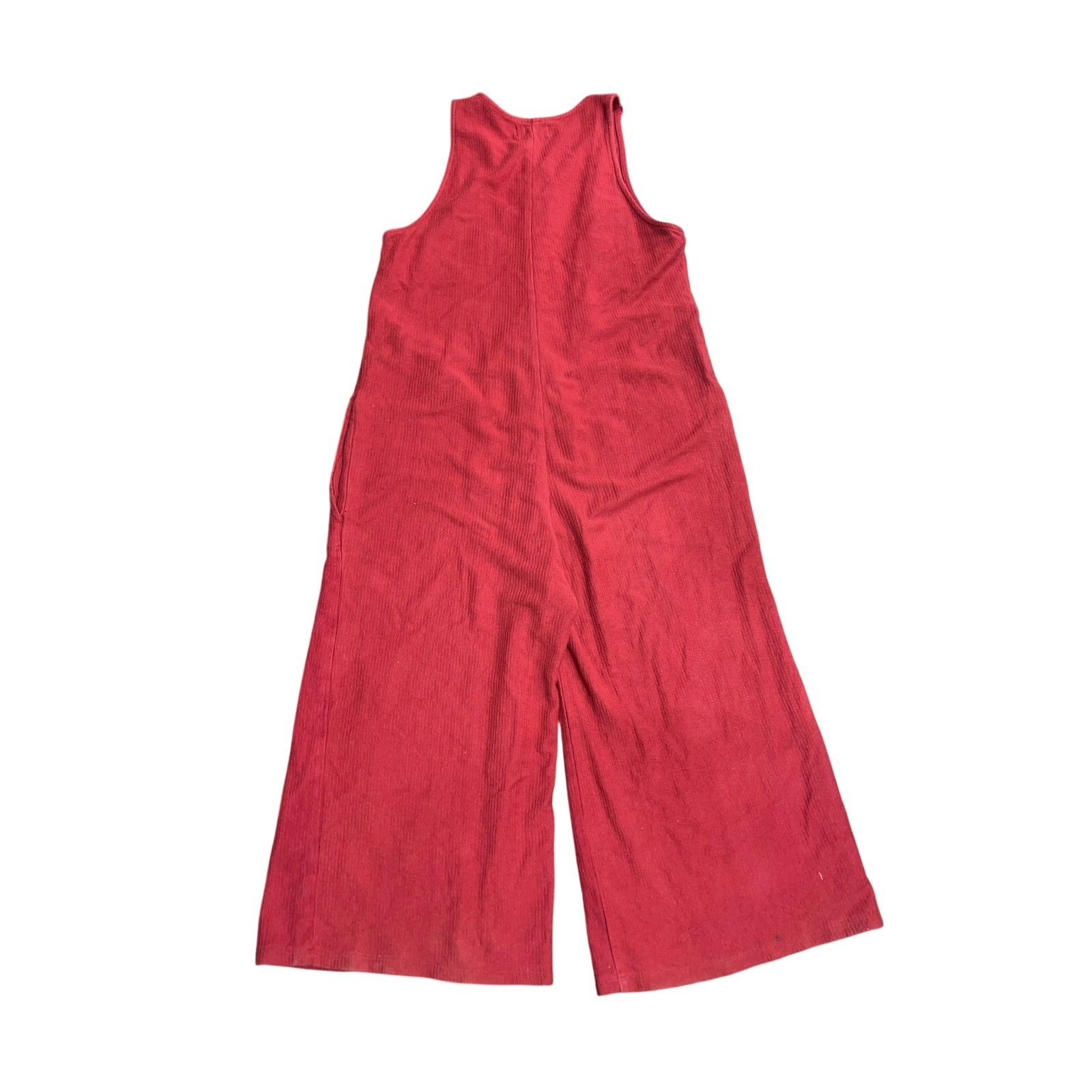 Other Back Beat Co. Lounge Corduroy Knit Cropped Jumpsuit Overall Size 32" / US 10 / IT 46 - 2 Thumbnail