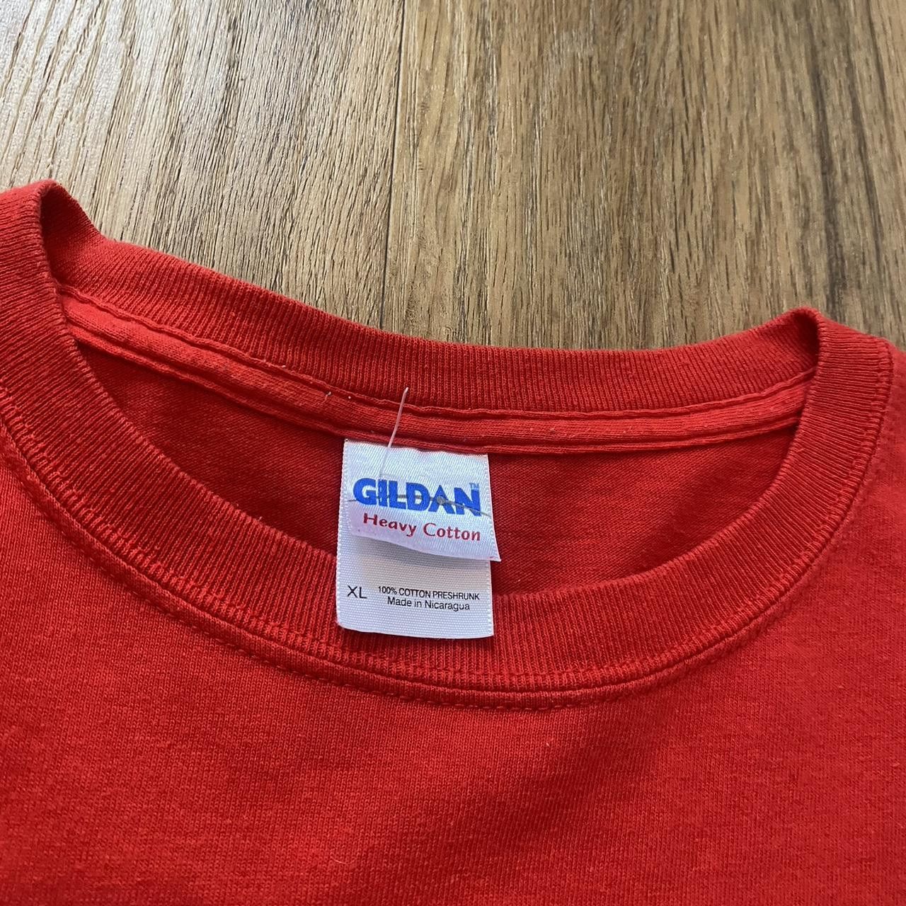 Gildan Red and white Go Canada Go shirt - 2000s style Size US XL / EU 56 / 4 - 5 Thumbnail