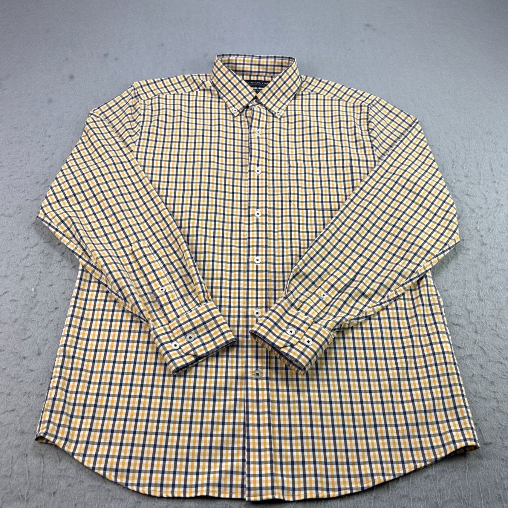 Southern Tide Southern Tide Shirt Mens M Yellow Plaid Intercoastal Button Down Stretch Size US M / EU 48-50 / 2 - 2 Thumbnail