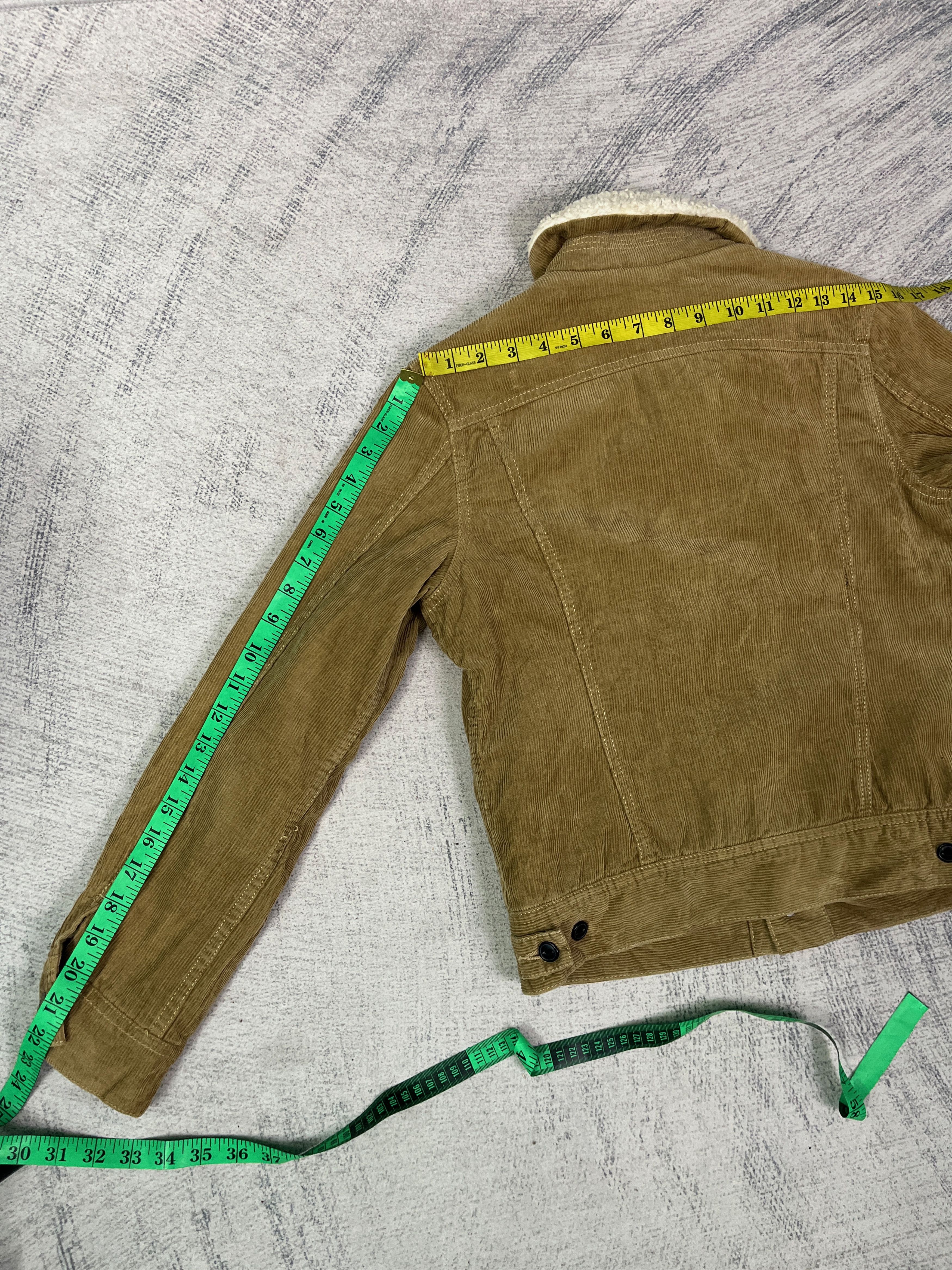 Lee Lee Storm Rider Corduroy Sherpa Lined Trucker Type 3 Jacket Size S / US 4 / IT 40 - 13 Thumbnail