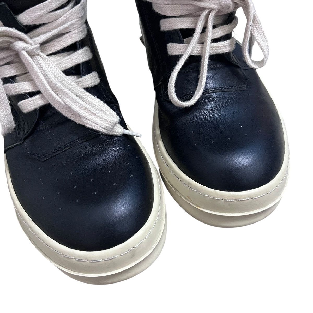 Rick Owens Authentic Rick Owens High Cut Leather Sneakers Shoes Size US 7 / EU 40 - 2 Thumbnail