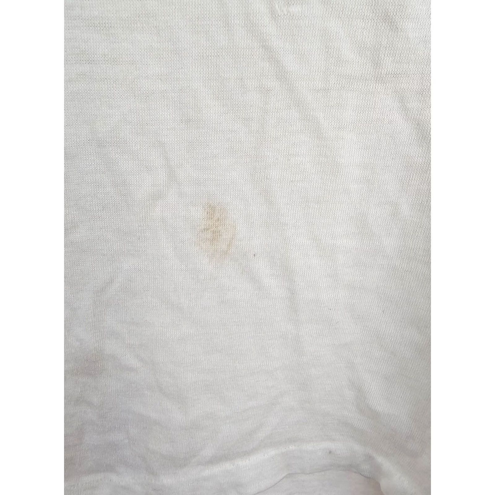 JCPenney VINTAGE JC PENNEY T-Shirt SHIRT Men SZ M 50/50 White Yellowing Logo Stitch 70's 70s Size US S / EU 44-46 / 1 - 2 Thumbnail