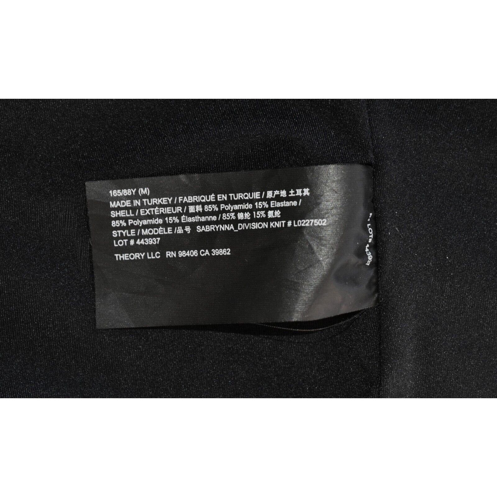 Theory A6 Auth THEORY Sabrynna Off Shoulder Black Nylon Top Size M Size M / US 6-8 / IT 42-44 - 6 Thumbnail