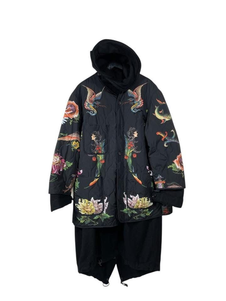 Yohji Yamamoto VERY RARE🔥 YOHJI YAMAMOTO 03AW DOUBLE-SIDED WOOL COAT Size US L / EU 52-54 / 3 - 9 Thumbnail