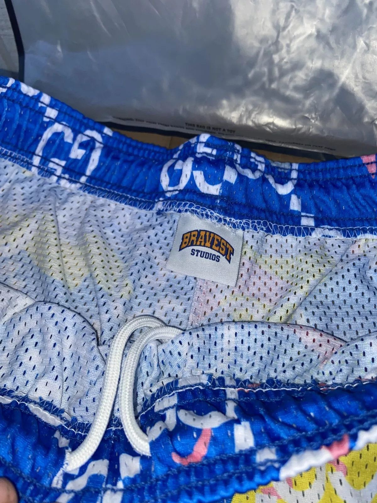 Bravest Studios ⚡️Bravest Studios GG Logo Blue Cotton Candy Mesh Shorts XL⚡️ Size US 34 / EU 50 - 5 Thumbnail