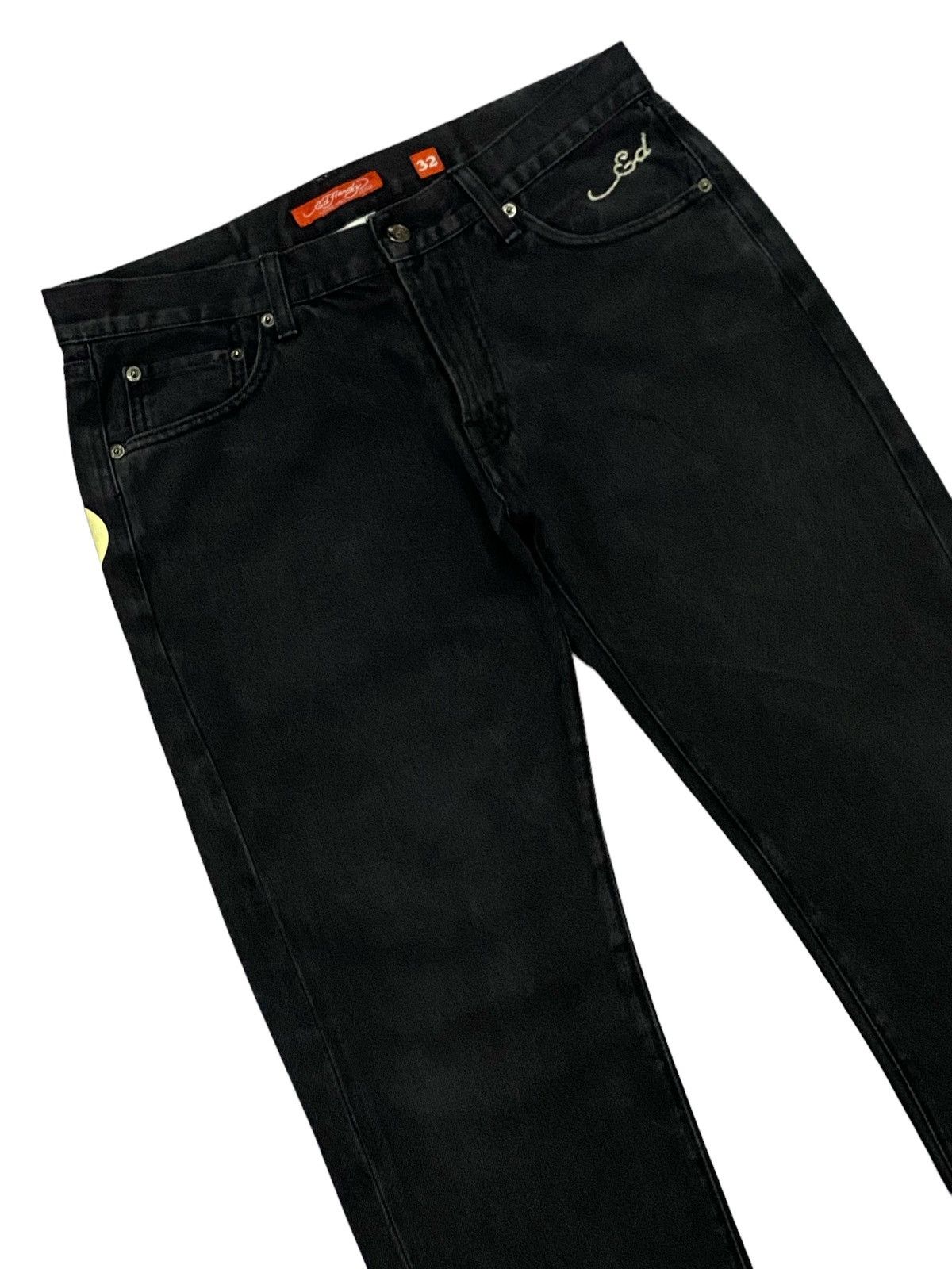 Christian Audigier × Ed Hardy Ed Hardy By Christian Audigier 2010 Embroidered Denim Pants Size US 32 / EU 48 - 19 Thumbnail