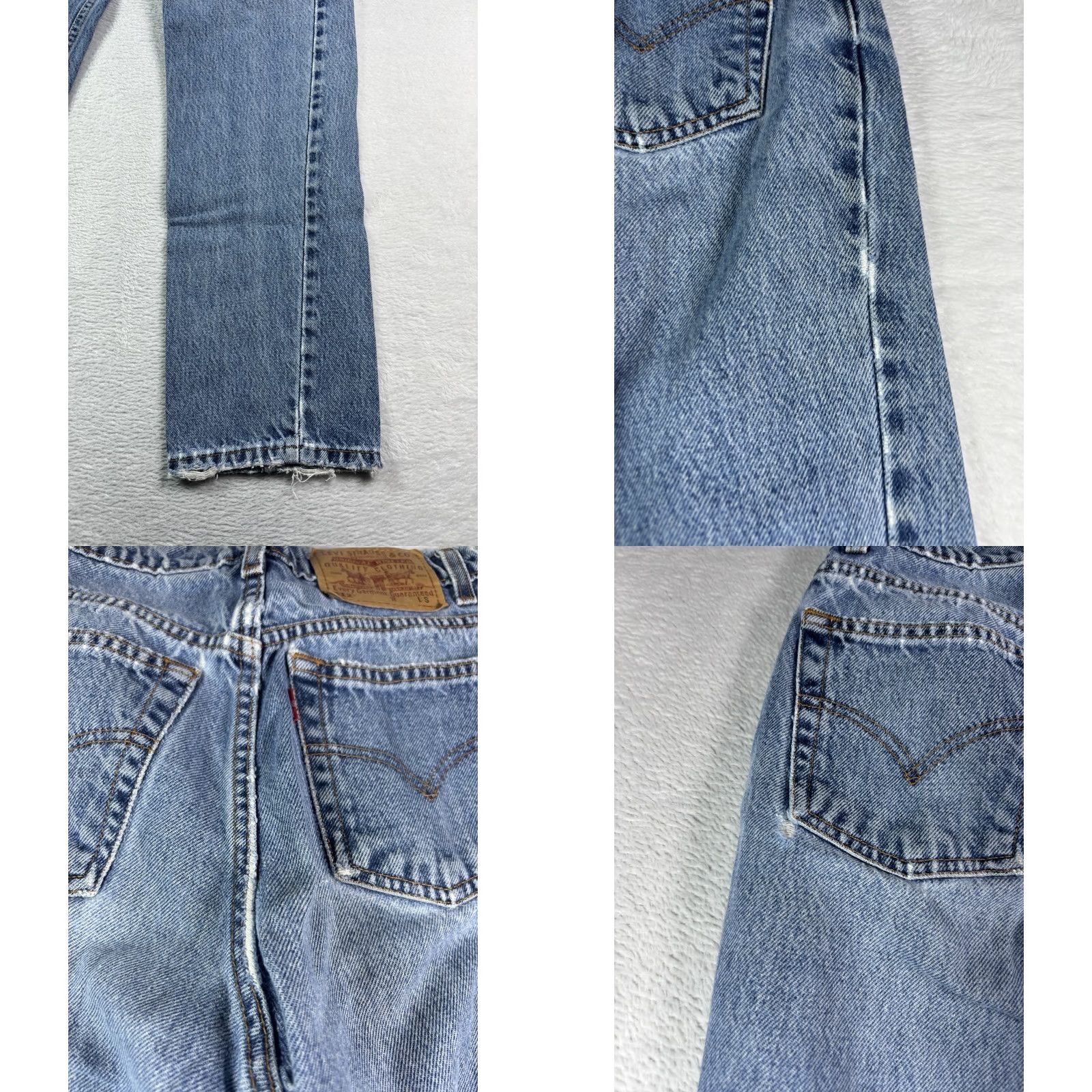 Levi's VINTAGE Levi's 512 Jeans Women Slim Fit Straight Leg Size 5 JR Distressed 5-Pocket Denim Blue Size 27" / US 4 / IT 40 - 9 Thumbnail