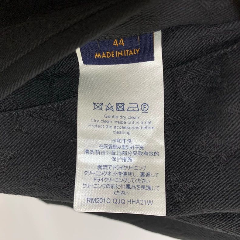 Louis Vuitton LOUIS VUITTON Black denim jacket with full dark stripes jac Size US S / EU 44-46 / 1 - 7 Thumbnail