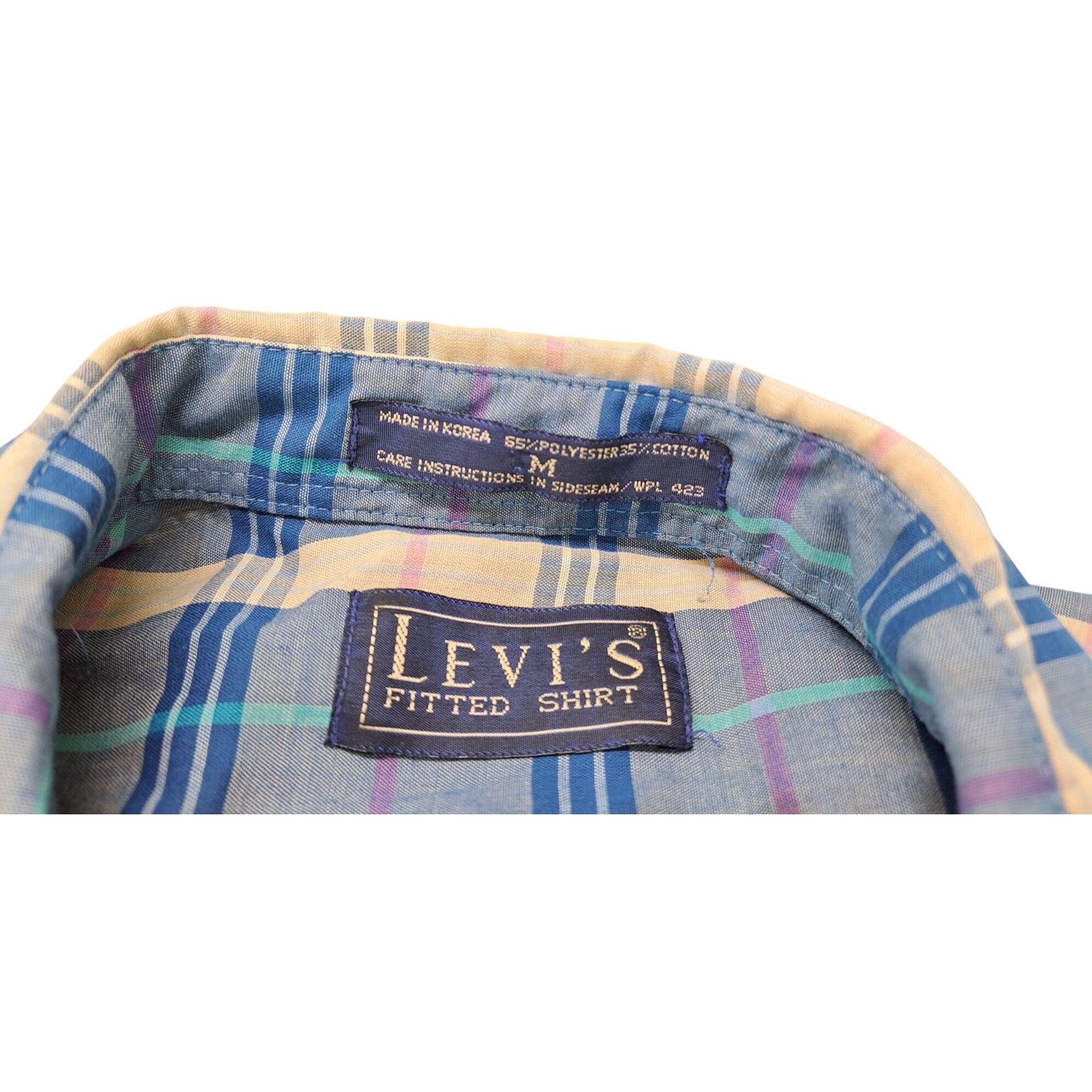 Levi's Vintage Levi's Plaid Fitted Shirt Men Medium Long Sleeve Size US M / EU 48-50 / 2 - 3 Thumbnail