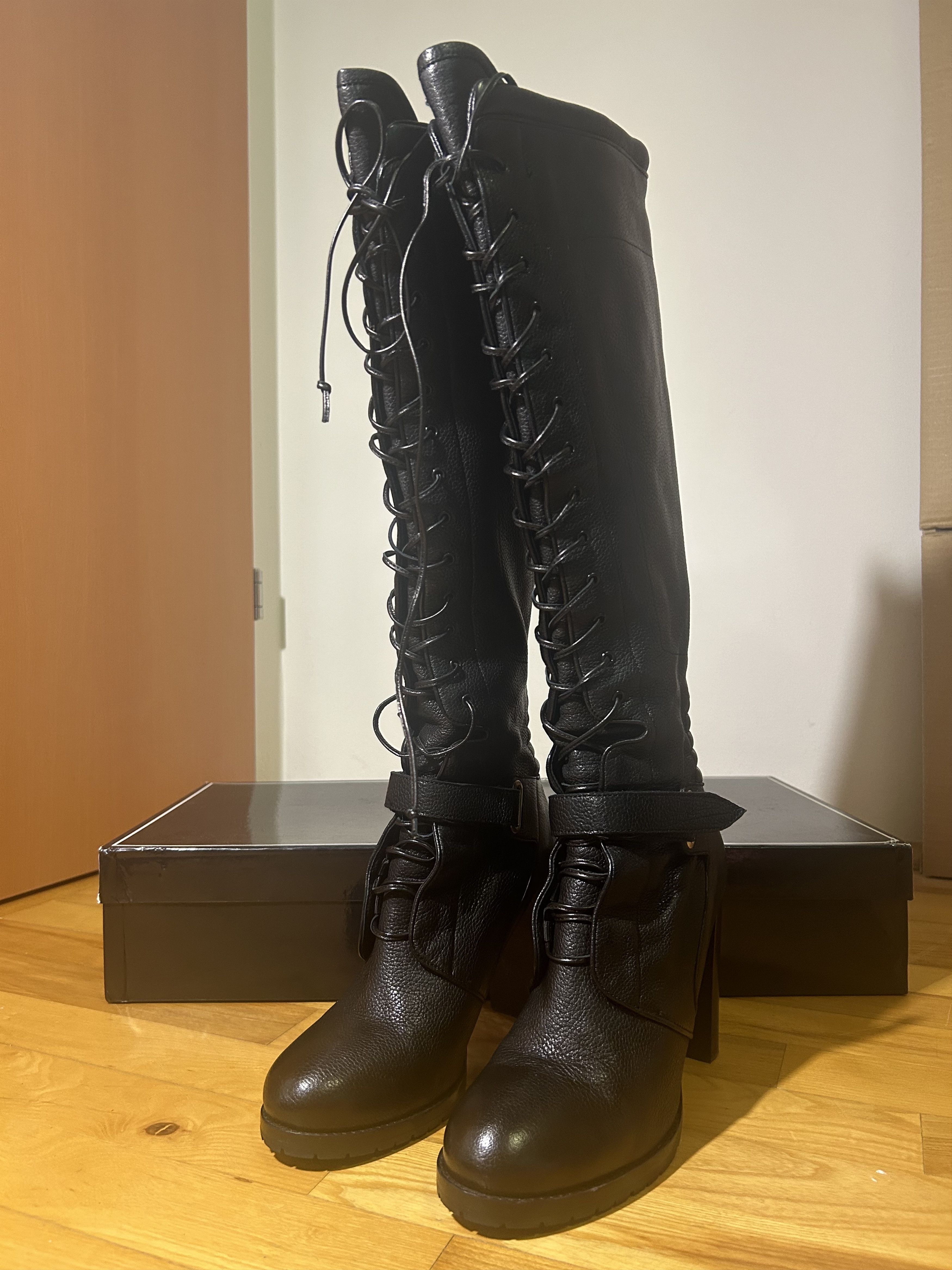 Paciotti Cesare Paciotti Victorian Lace-Up Buckle Boots Size US 9 / IT 39 - 2 Thumbnail