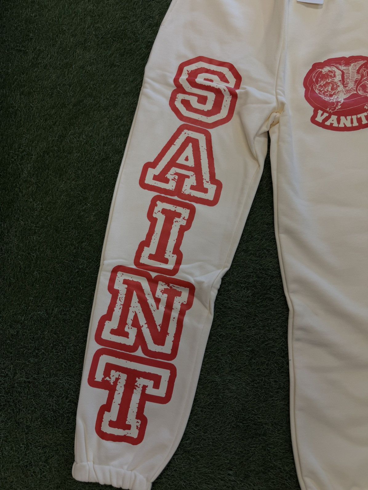 Saint Vanity Saint Vanity Cream Red Sweatpants Size M (NEW) Size US 28 / EU 44 - 3 Thumbnail
