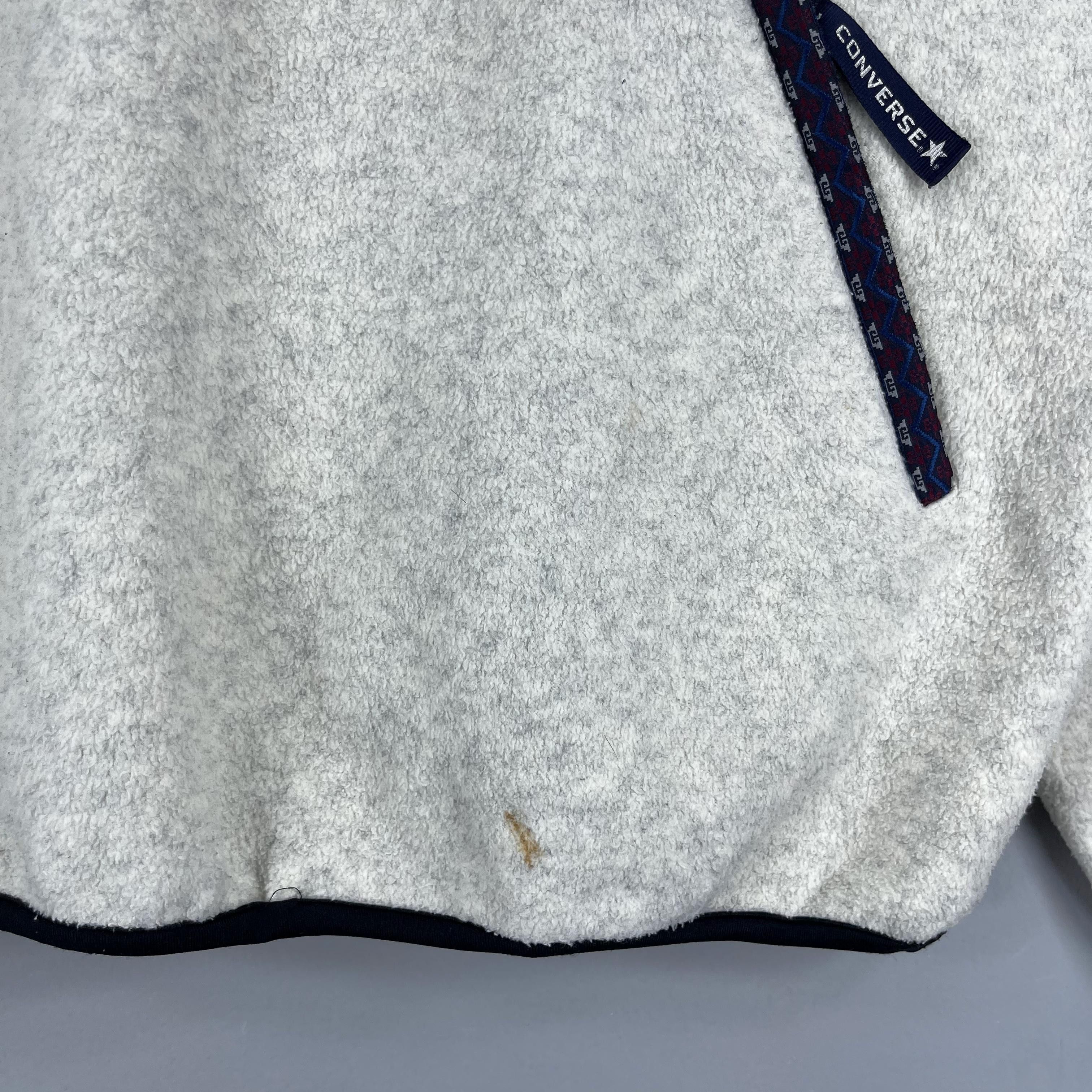Converse Vintage CONVERSE Tyrolean Tape Half Zipper Fleece Jacket Size US XL / EU 56 / 4 - 5 Thumbnail