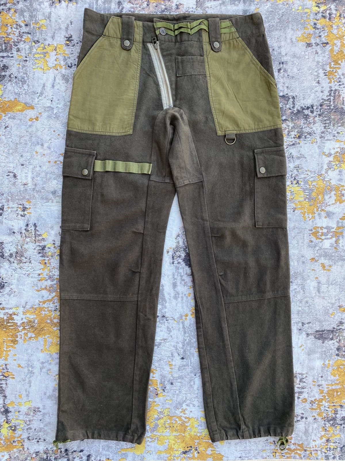 Japanese Brand Vintage Japanese Brands Wool Cargo Mobstyles Pants Size US 35 - 2 Thumbnail