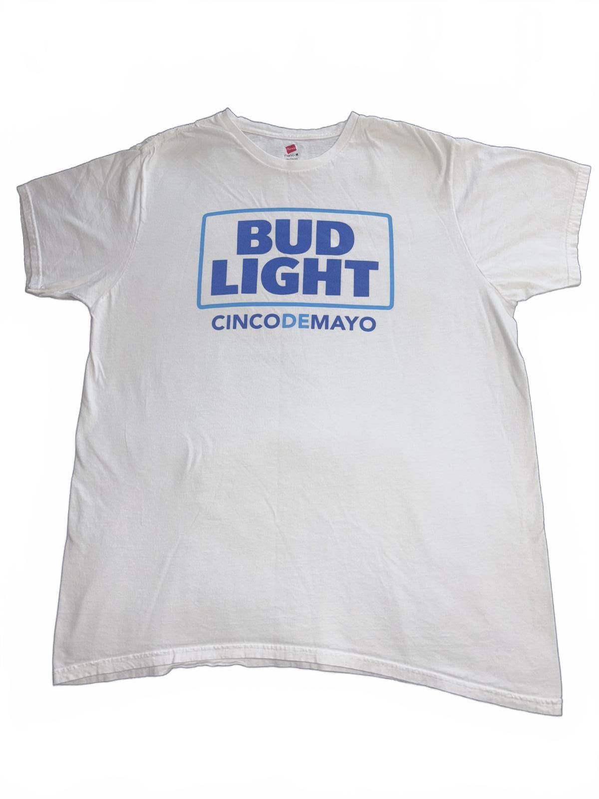 Hanes XL Bud Light Cinco de Mayo T-Shirt Size US XL / EU 56 / 4 - 1 Thumbnail
