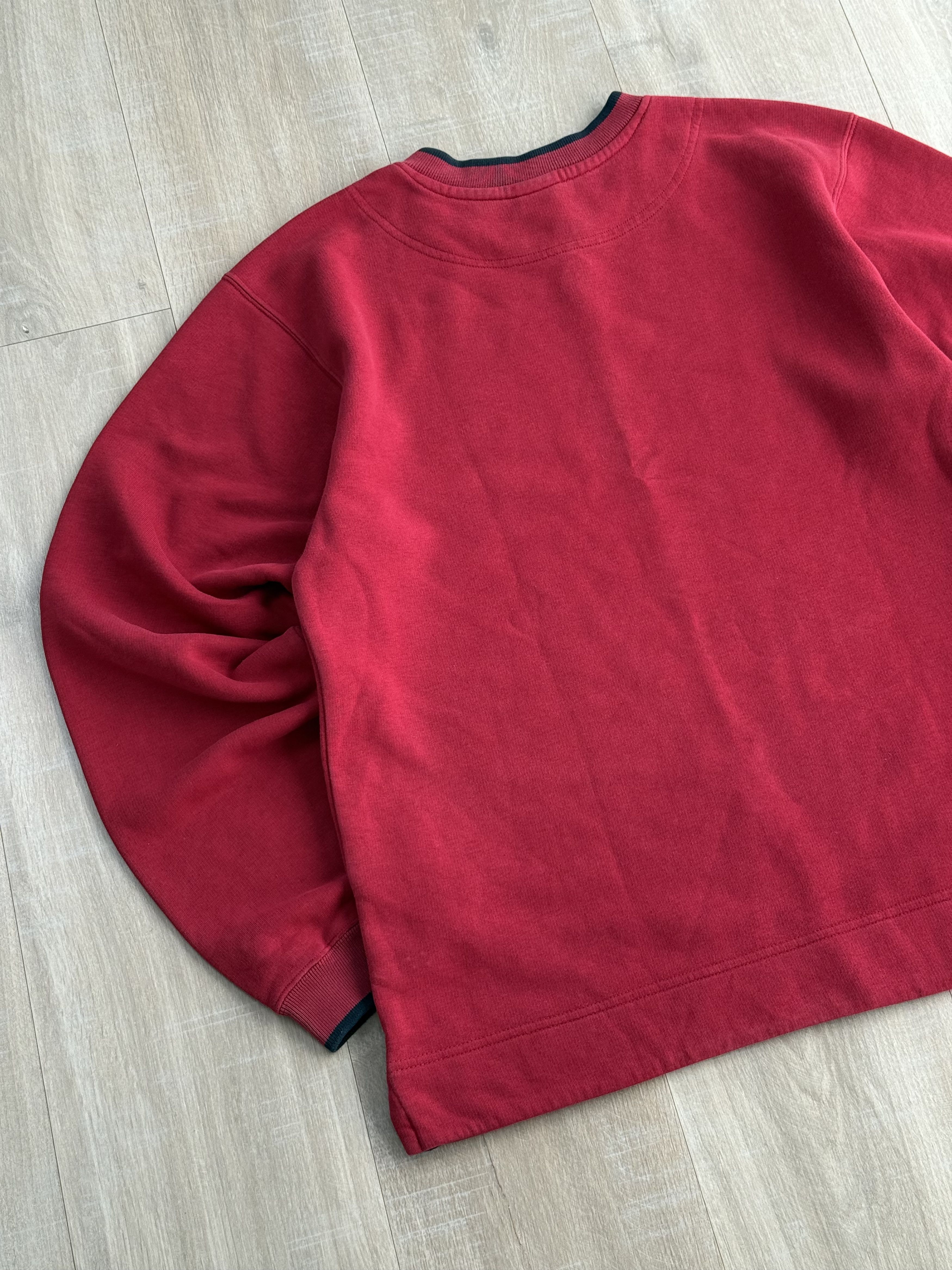 Nike Vintage Nike Center Swoosh Red Sweatshirt Size US M / EU 48-50 / 2 - 10 Thumbnail